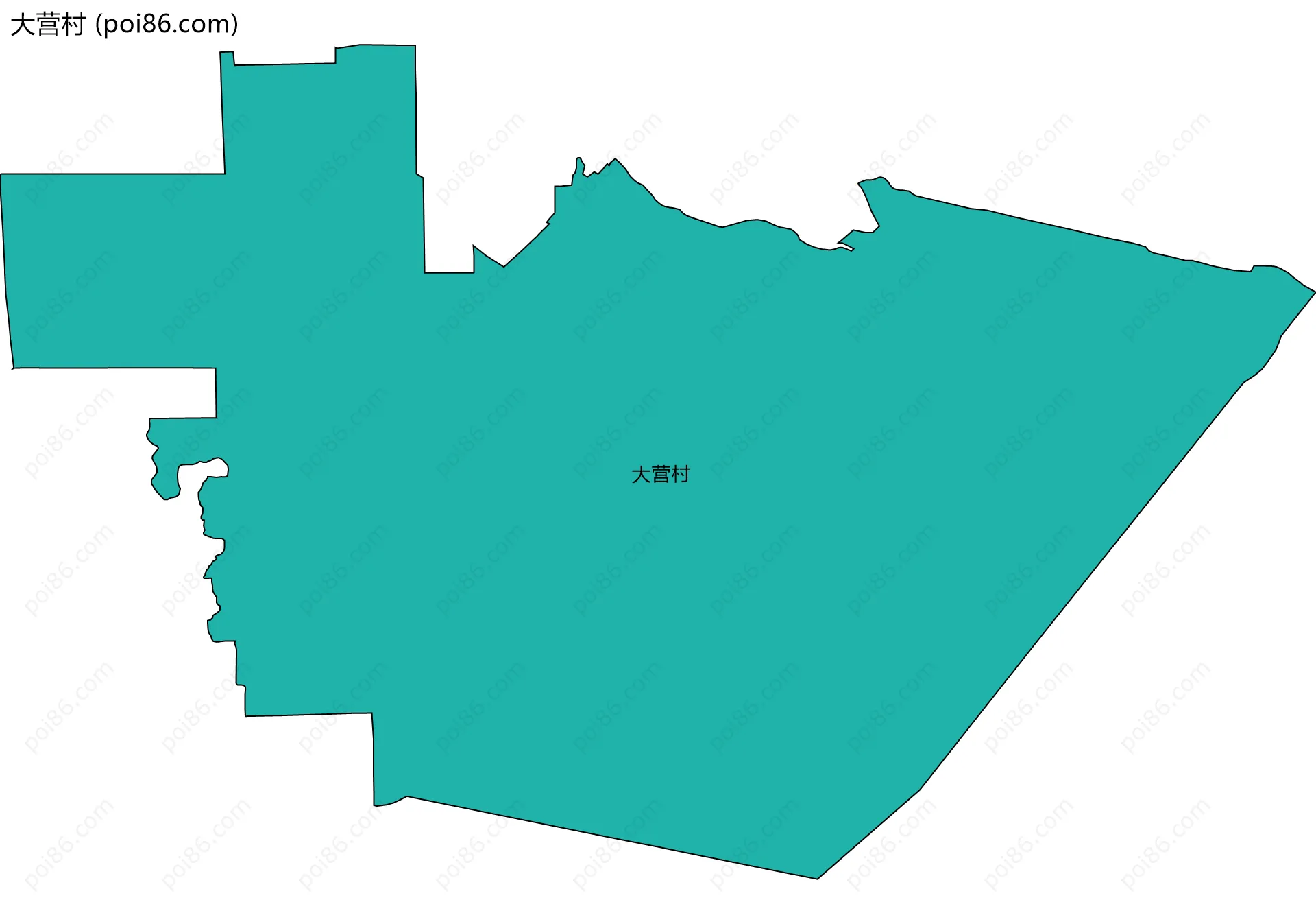 大营村边界地图