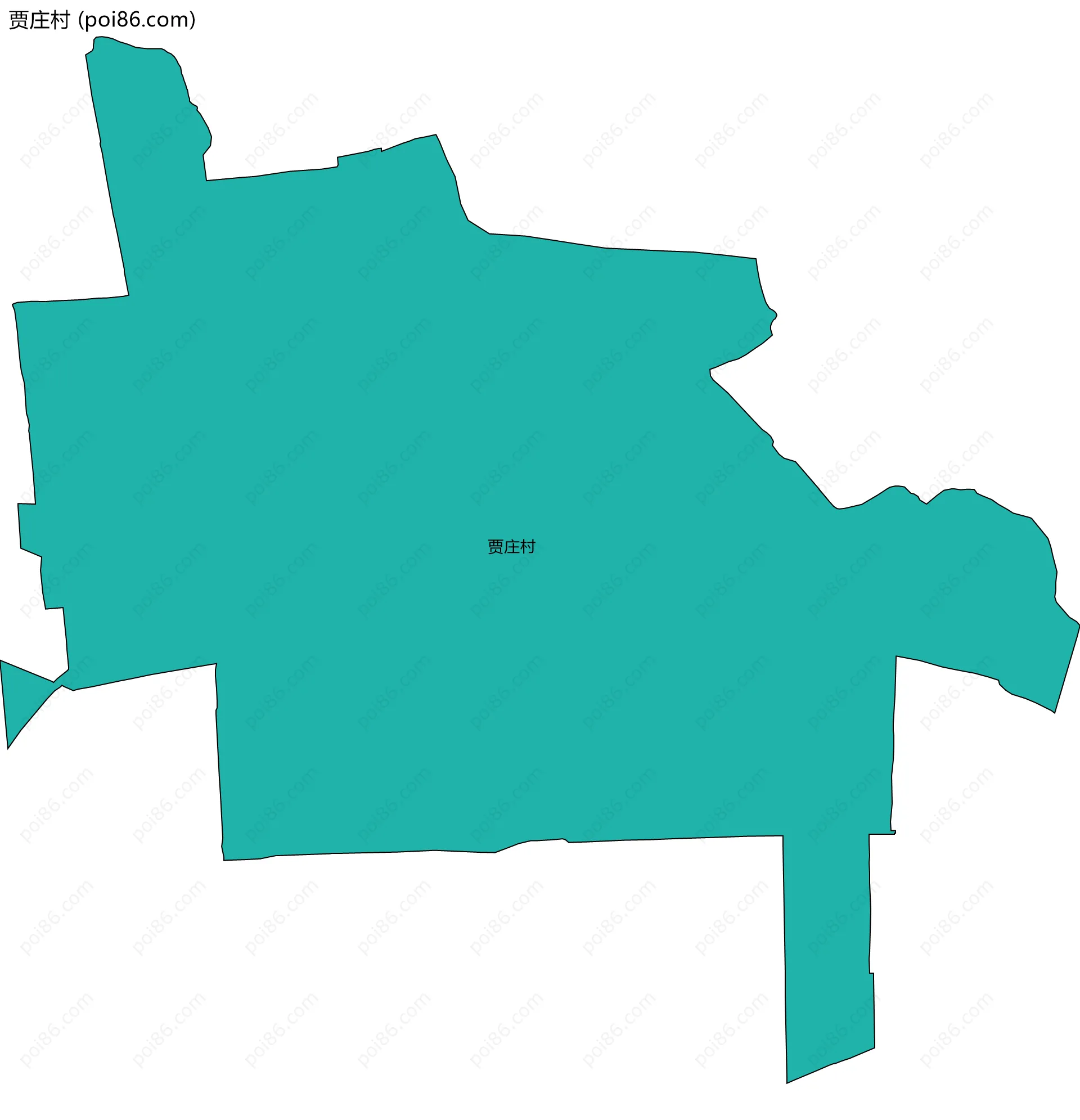 贾庄村边界地图
