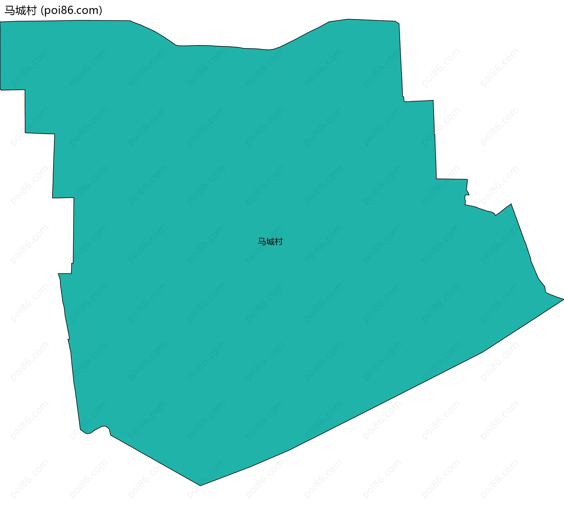 马城村边界地图