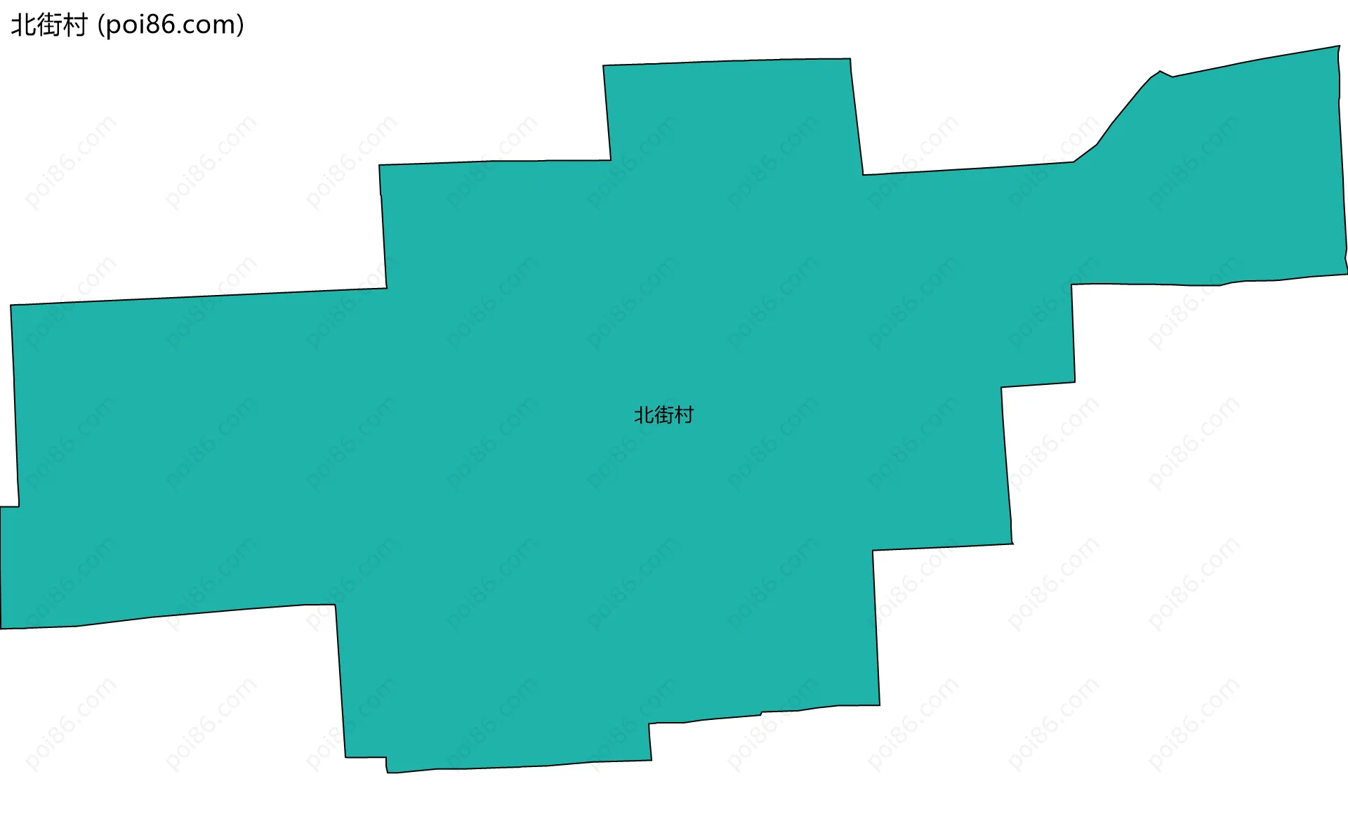 北街村边界地图