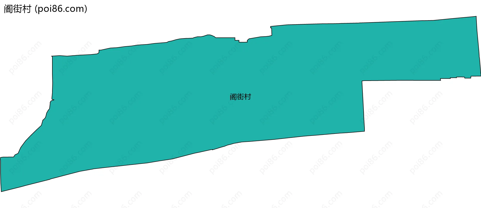 阁街村边界地图