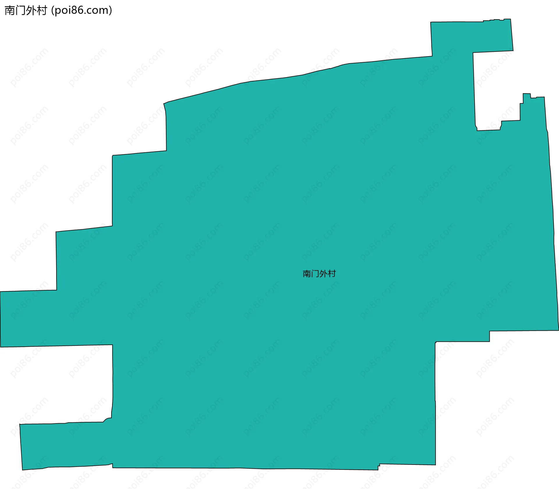 南门外村边界地图