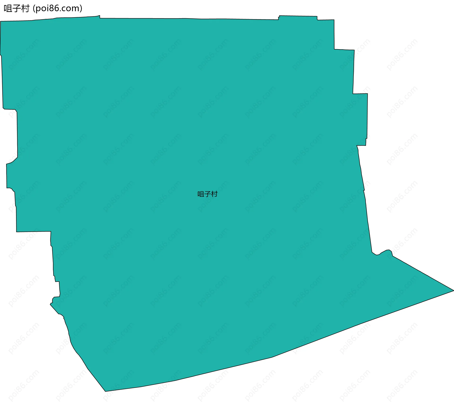 咀子村边界地图