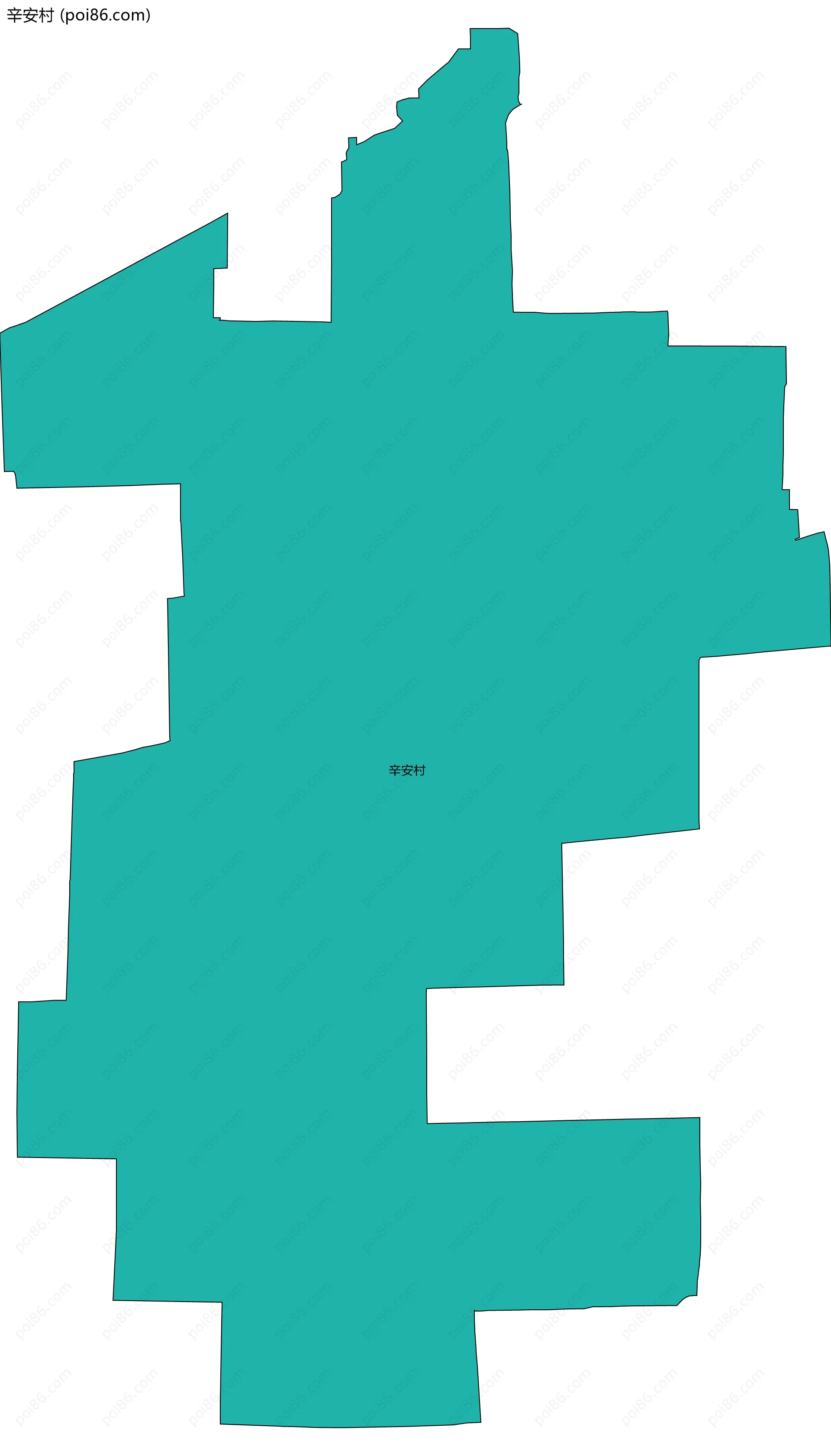 辛安村边界地图