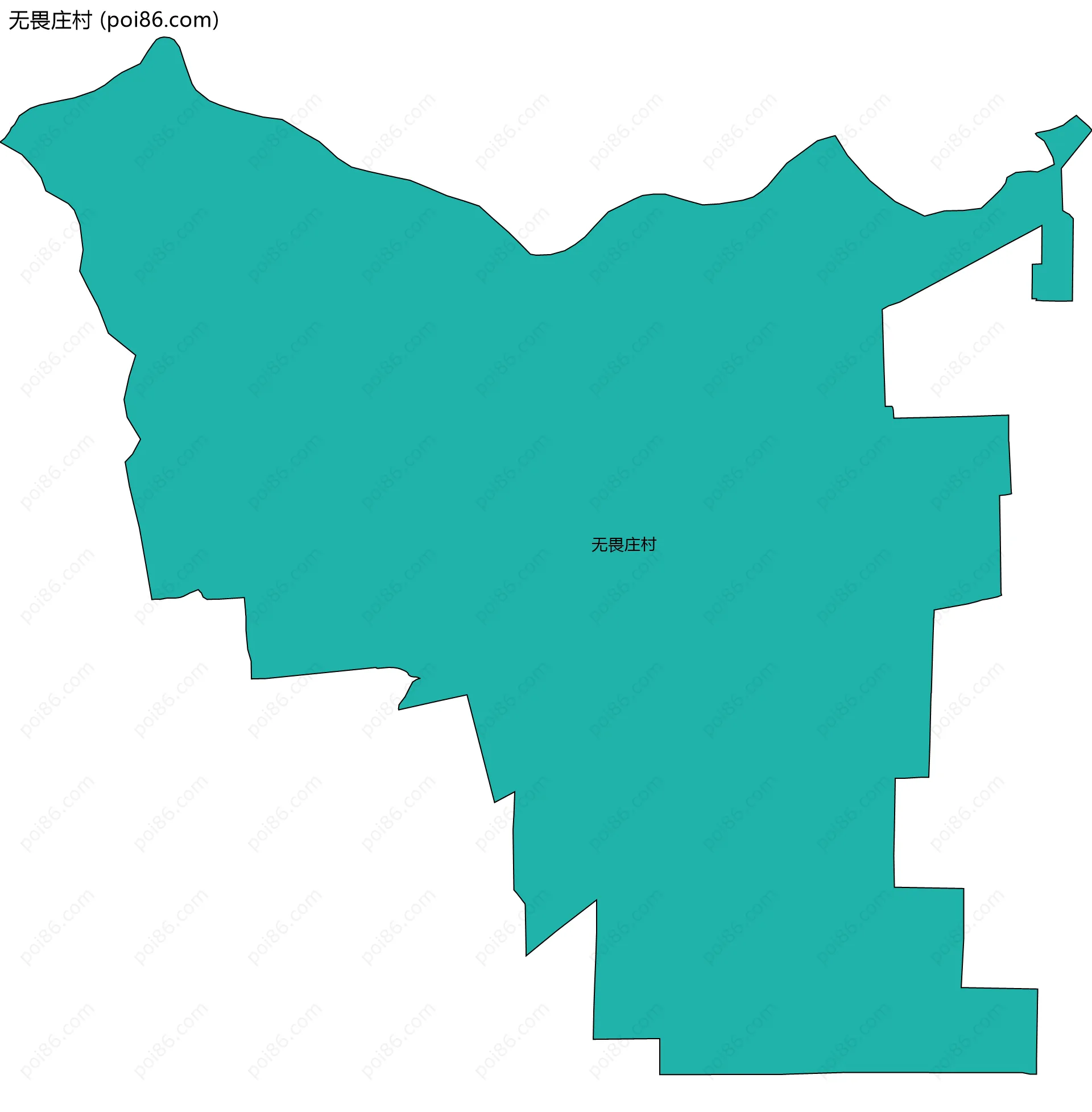 无畏庄村边界地图