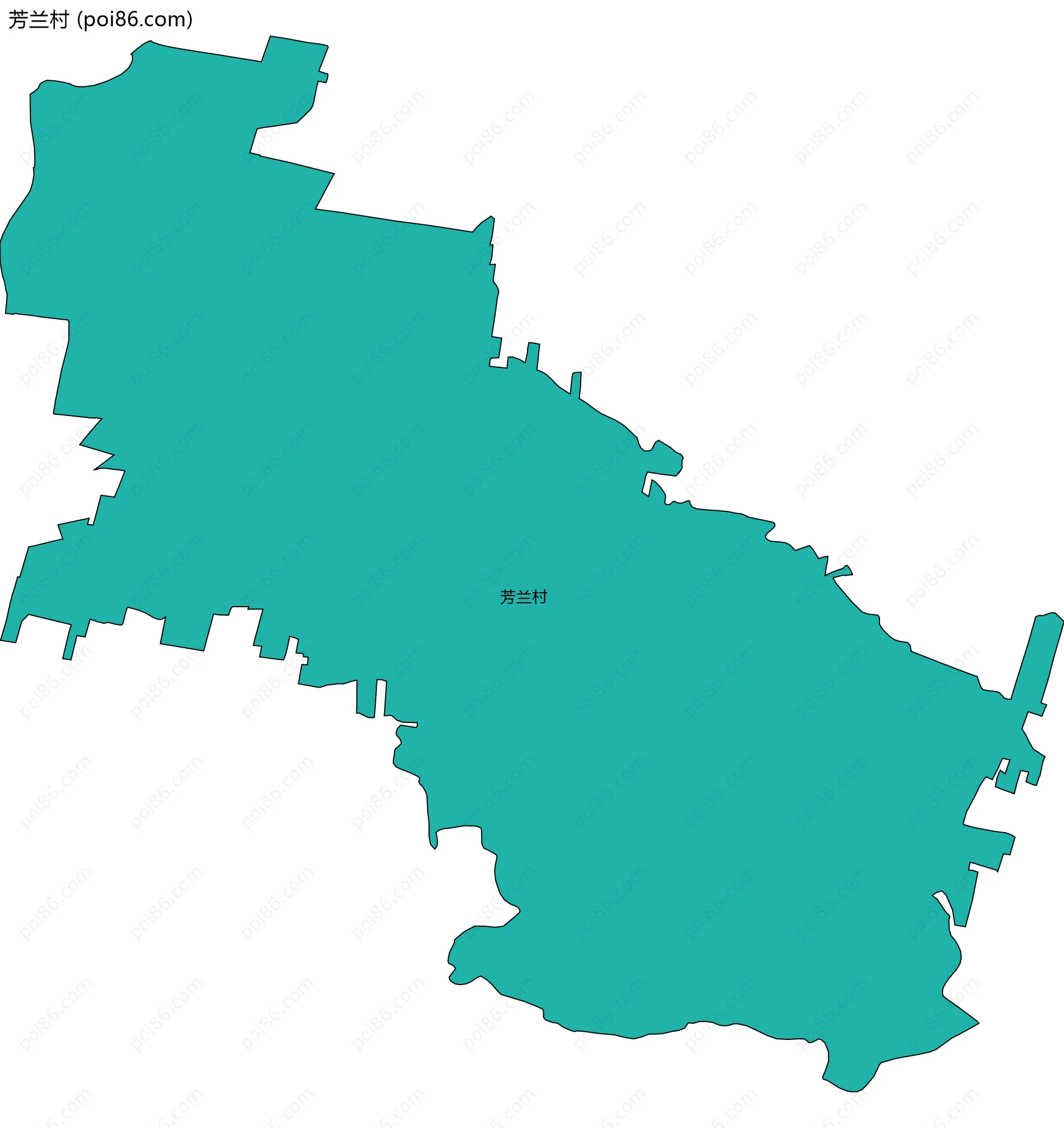 芳兰村边界地图