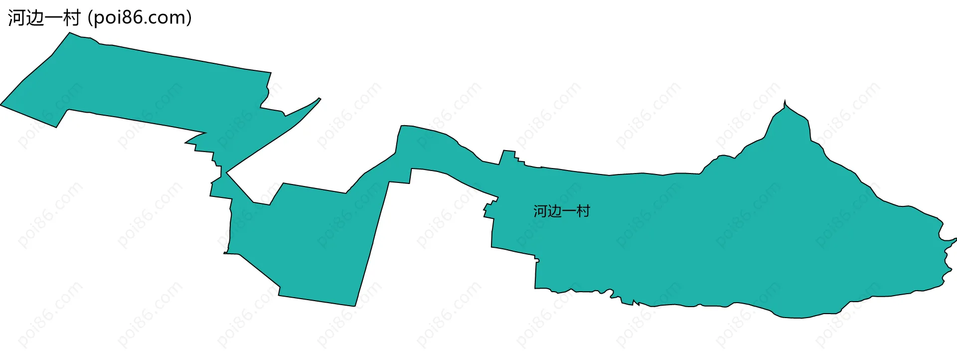 河边一村边界地图