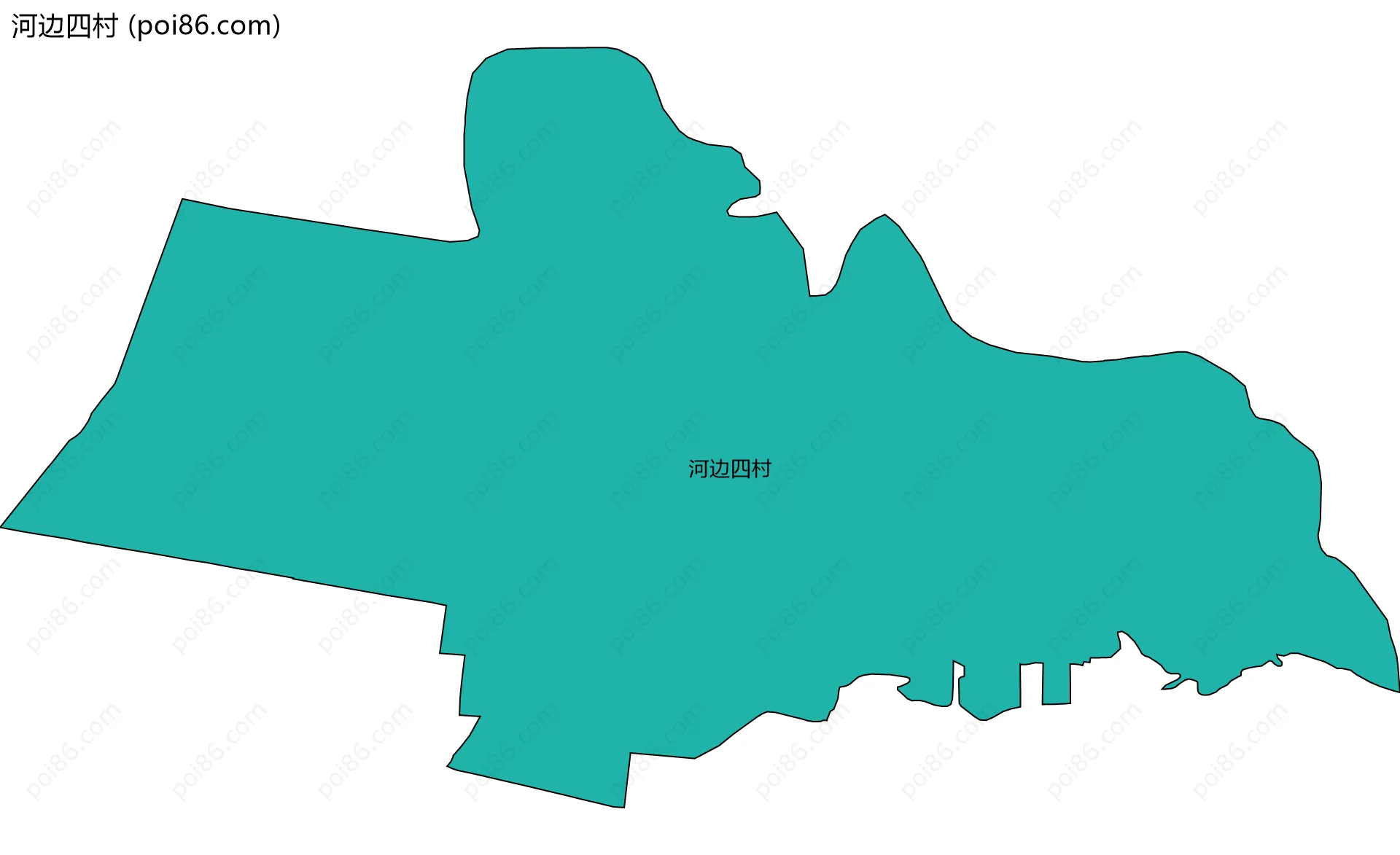 河边四村边界地图