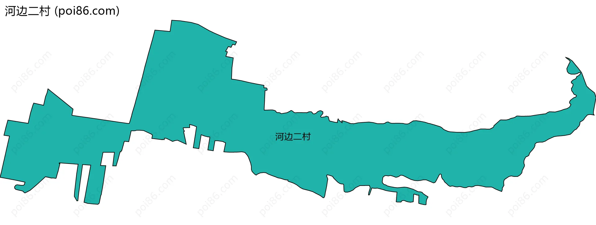 河边二村边界地图