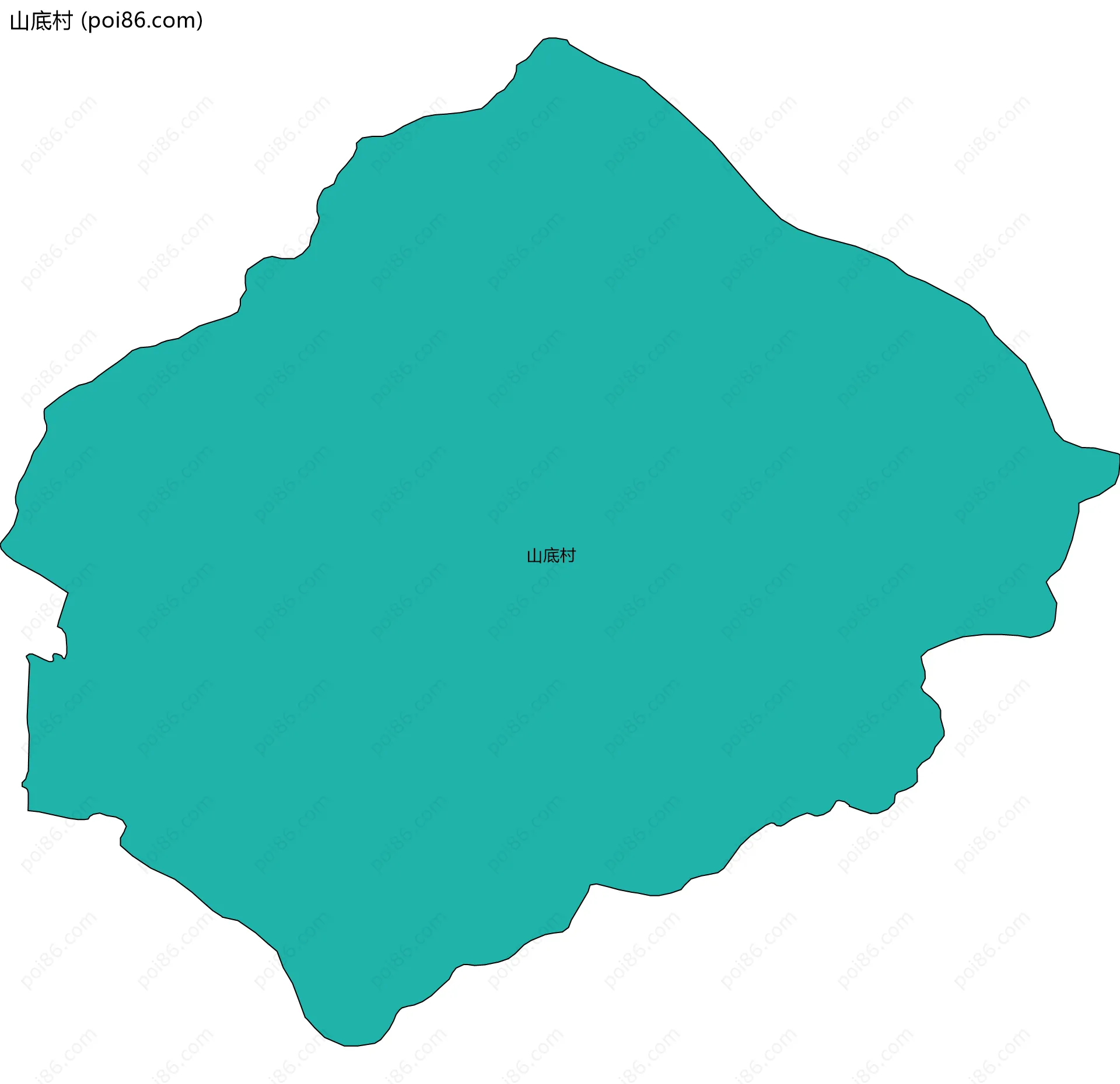 山底村边界地图