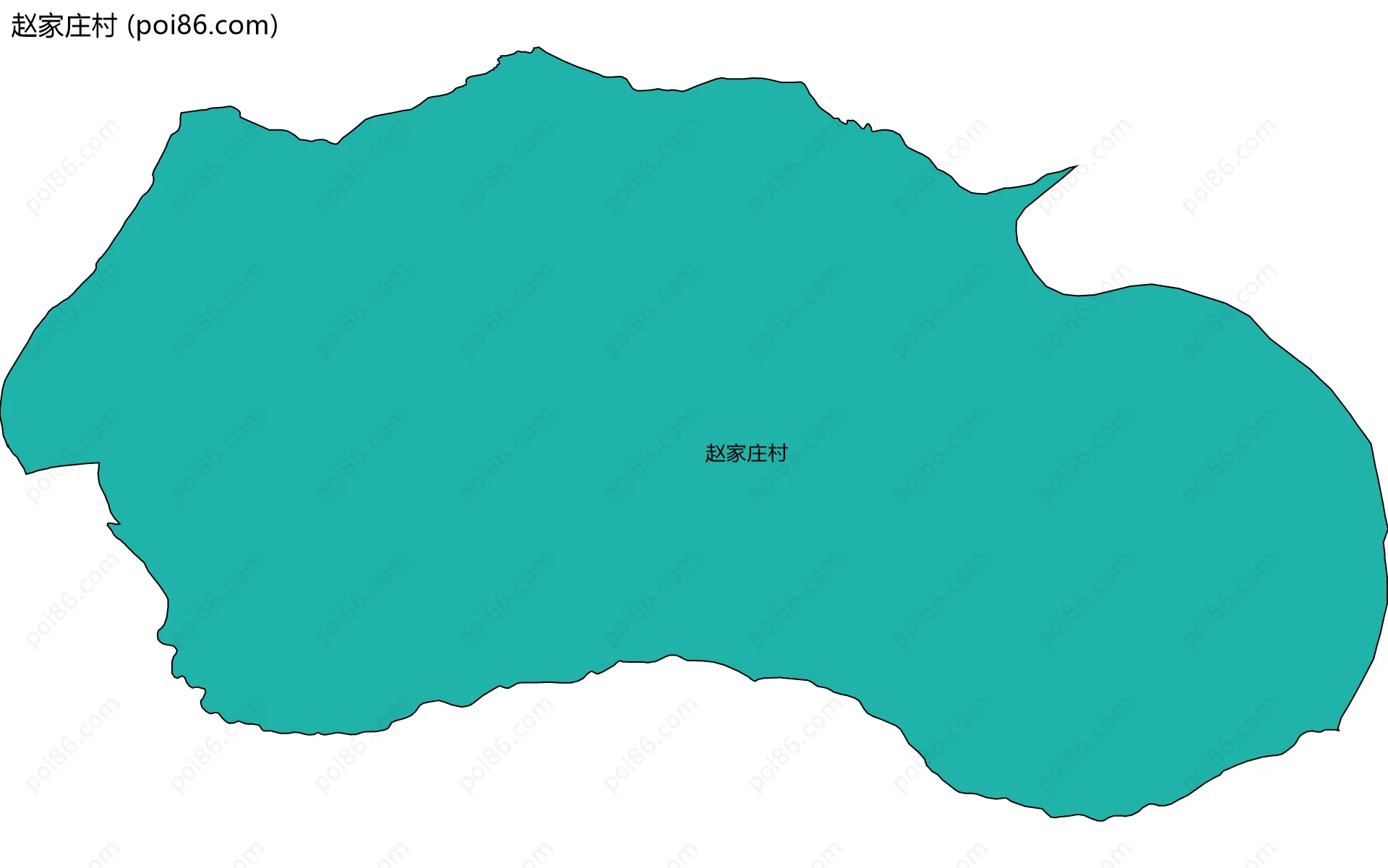 赵家庄村边界地图