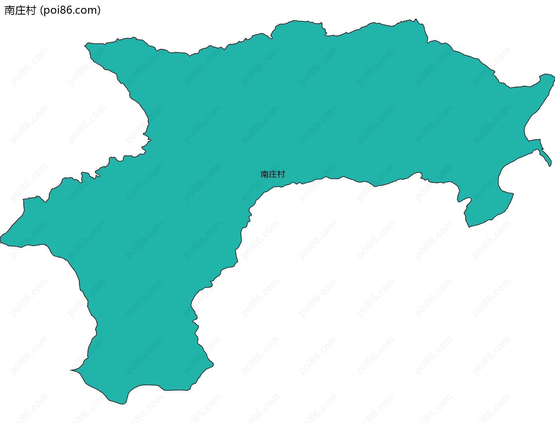 南庄村边界地图