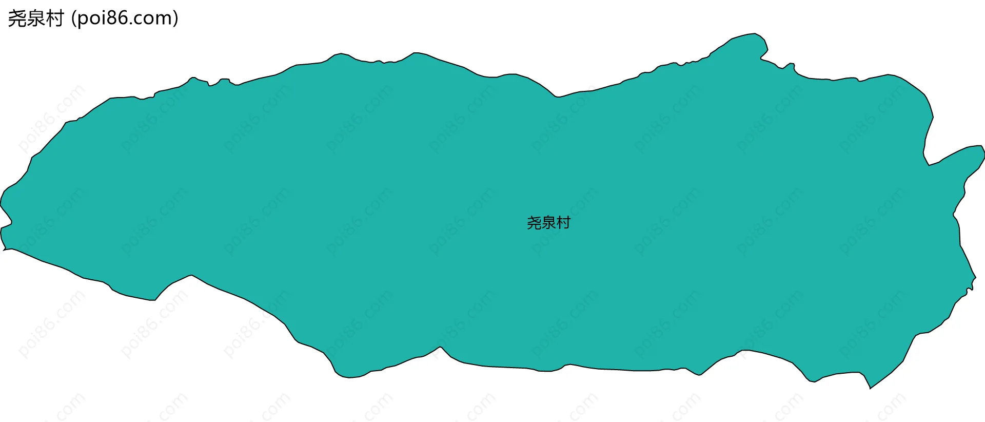 尧泉村边界地图