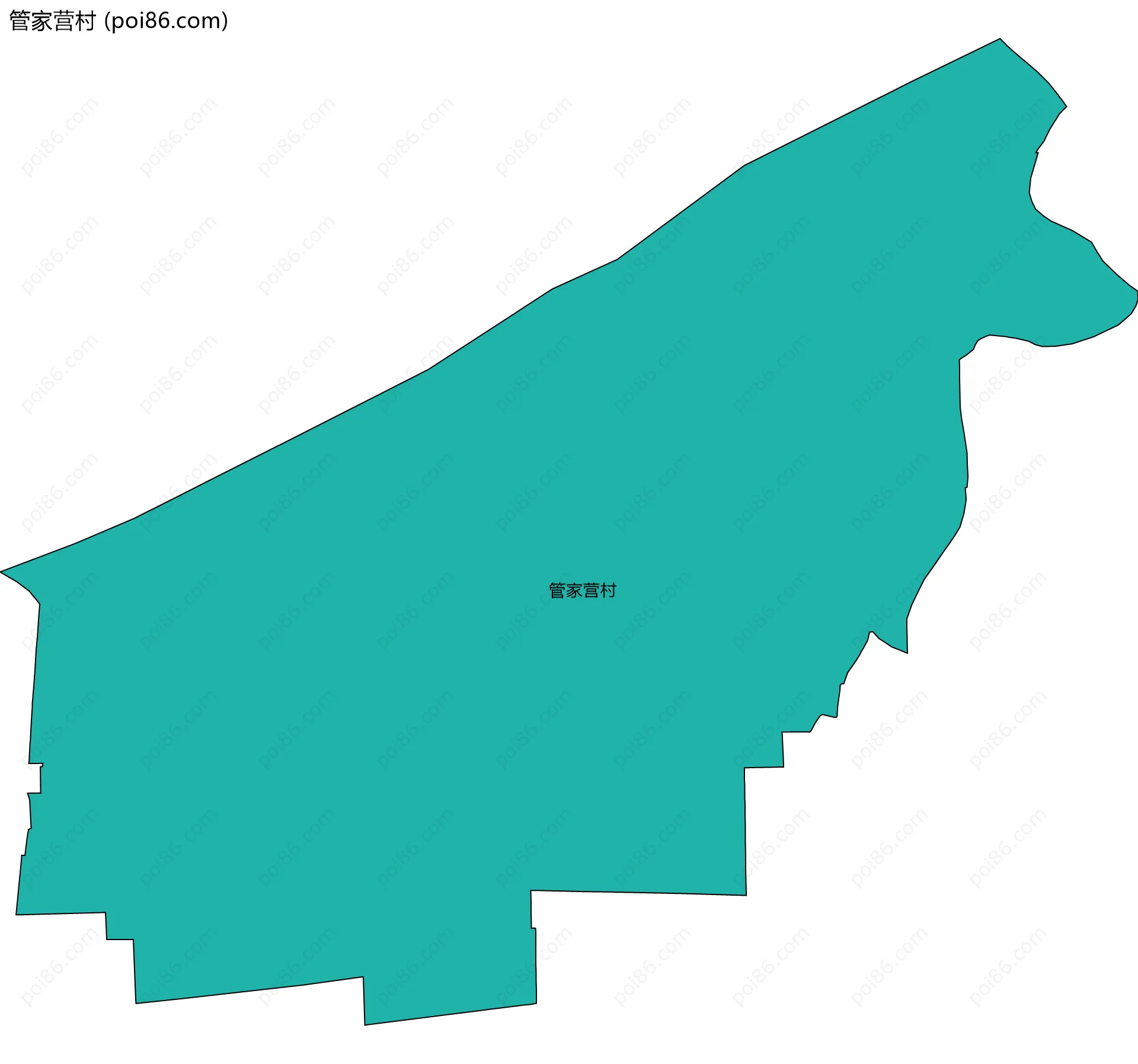 管家营村边界地图