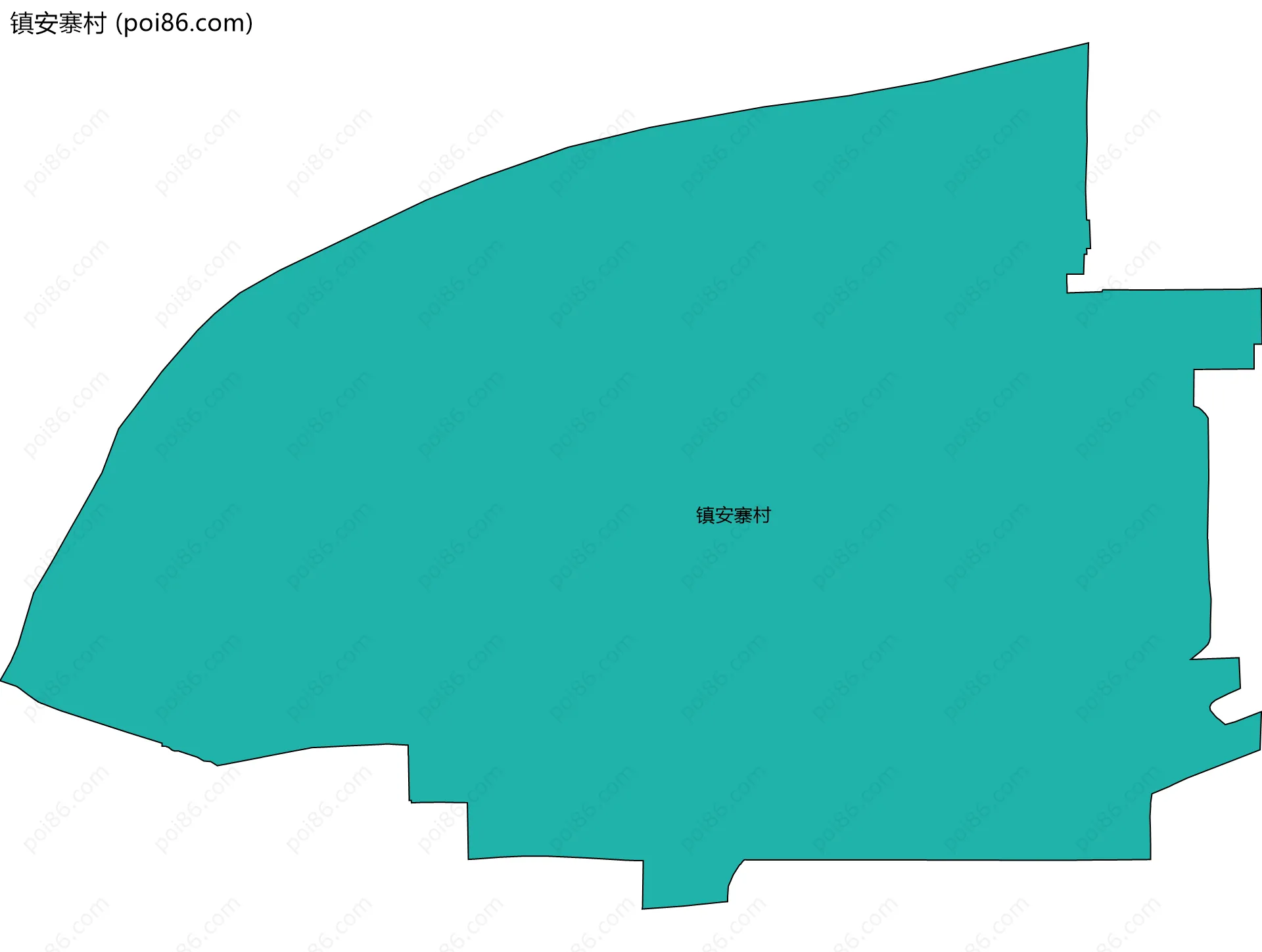 镇安寨村边界地图