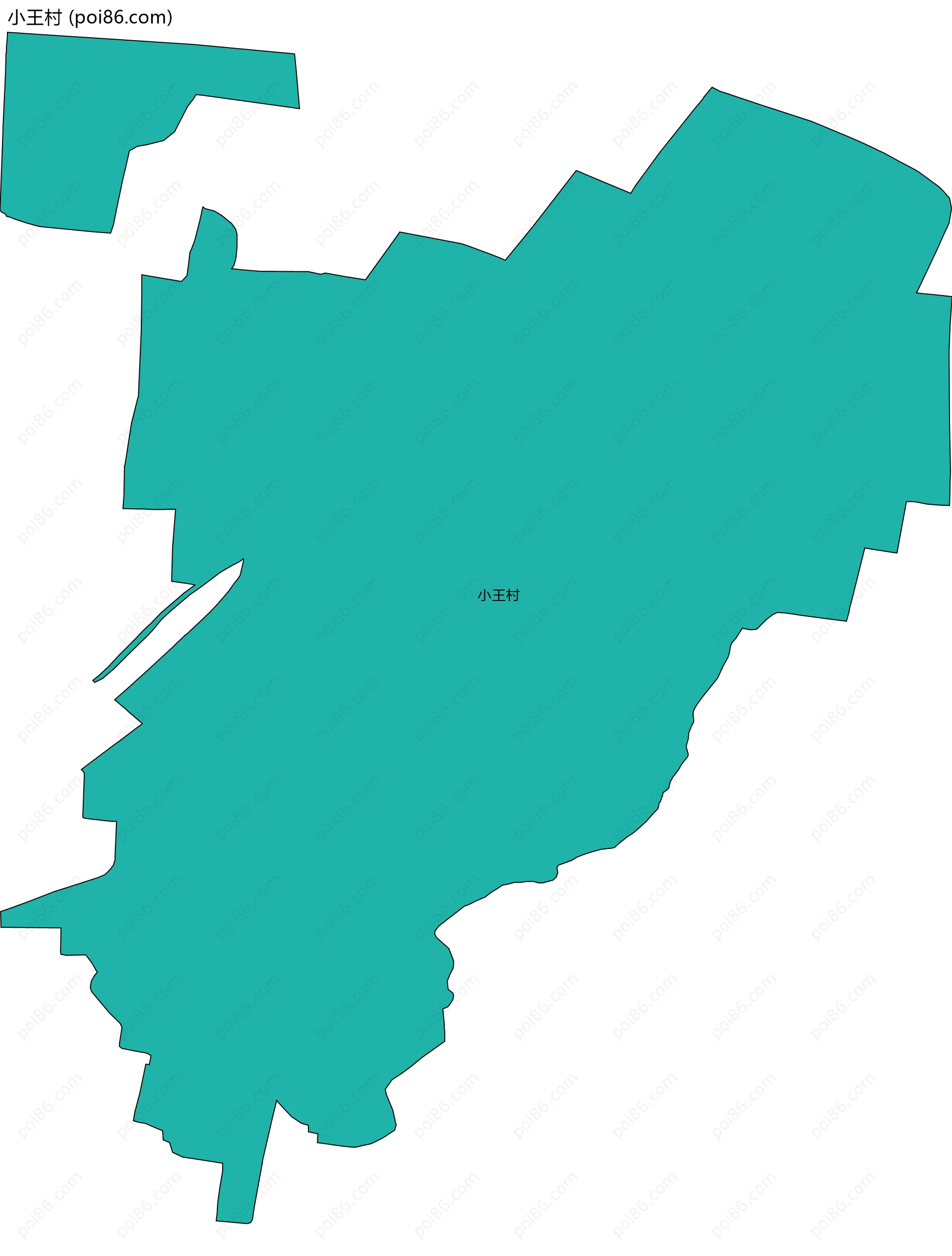 小王村边界地图