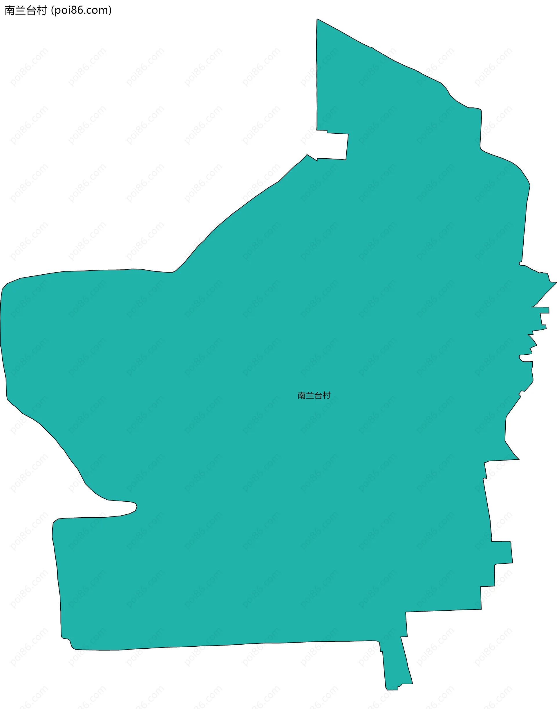 南兰台村边界地图