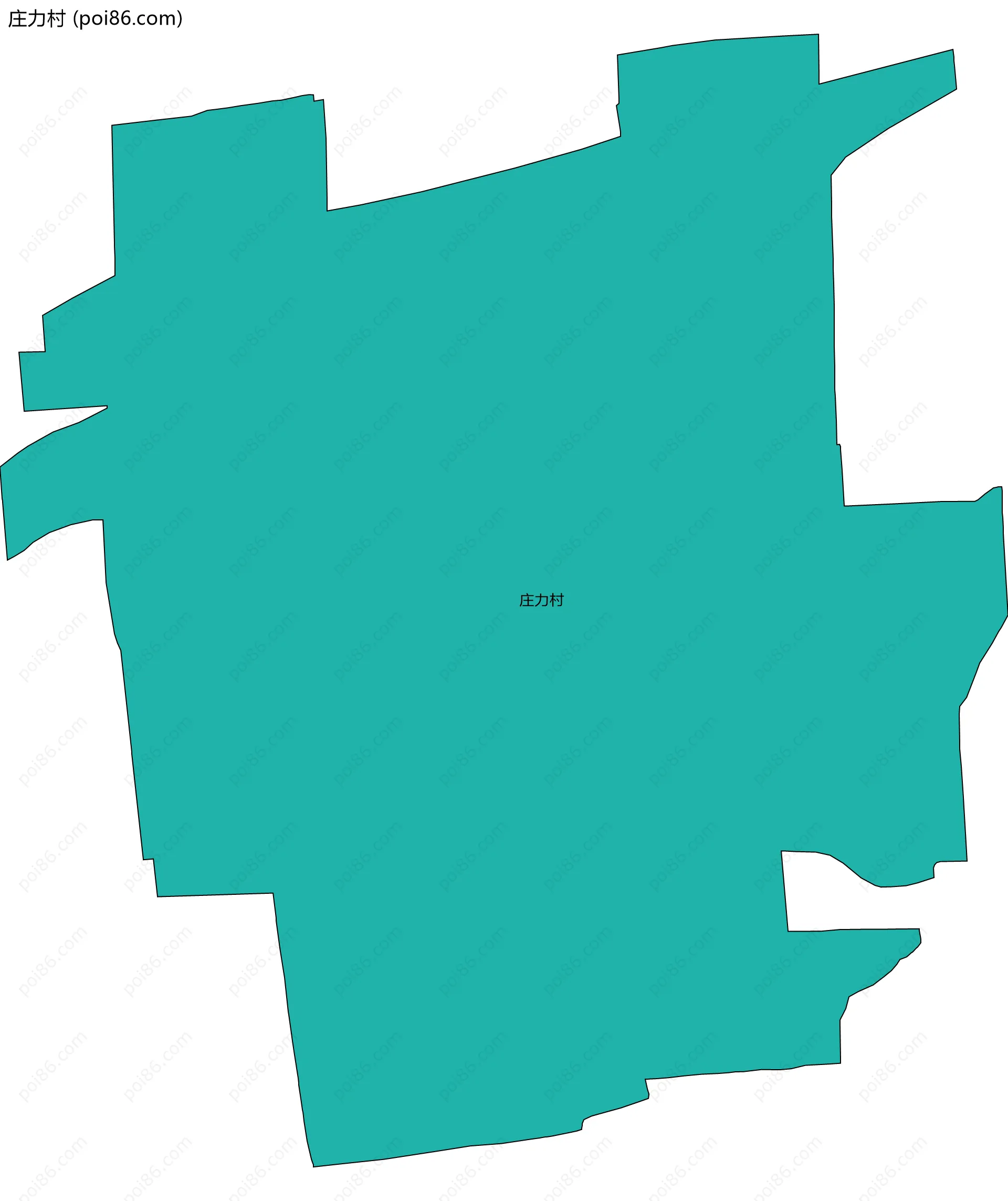 庄力村边界地图