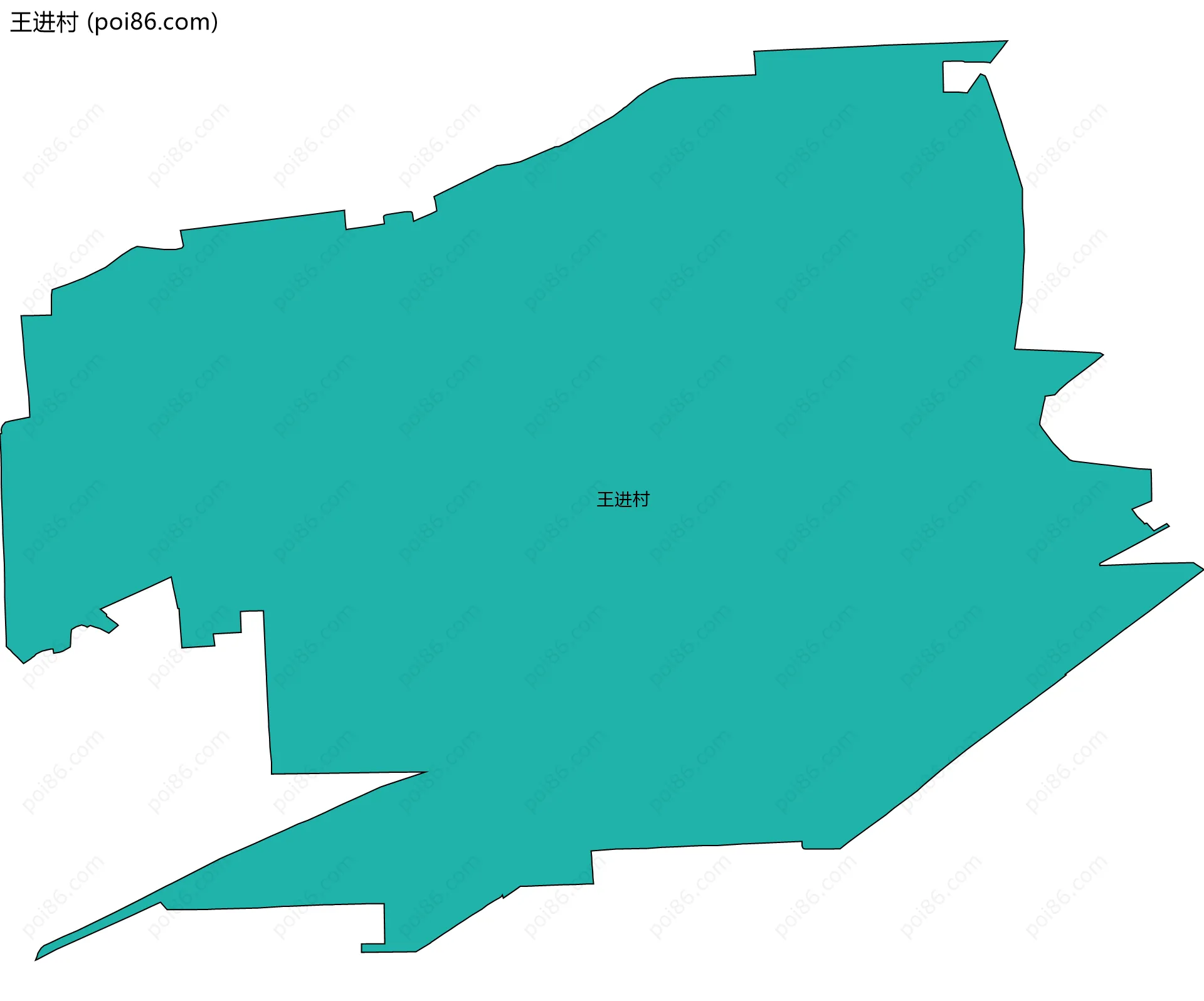 王进村边界地图