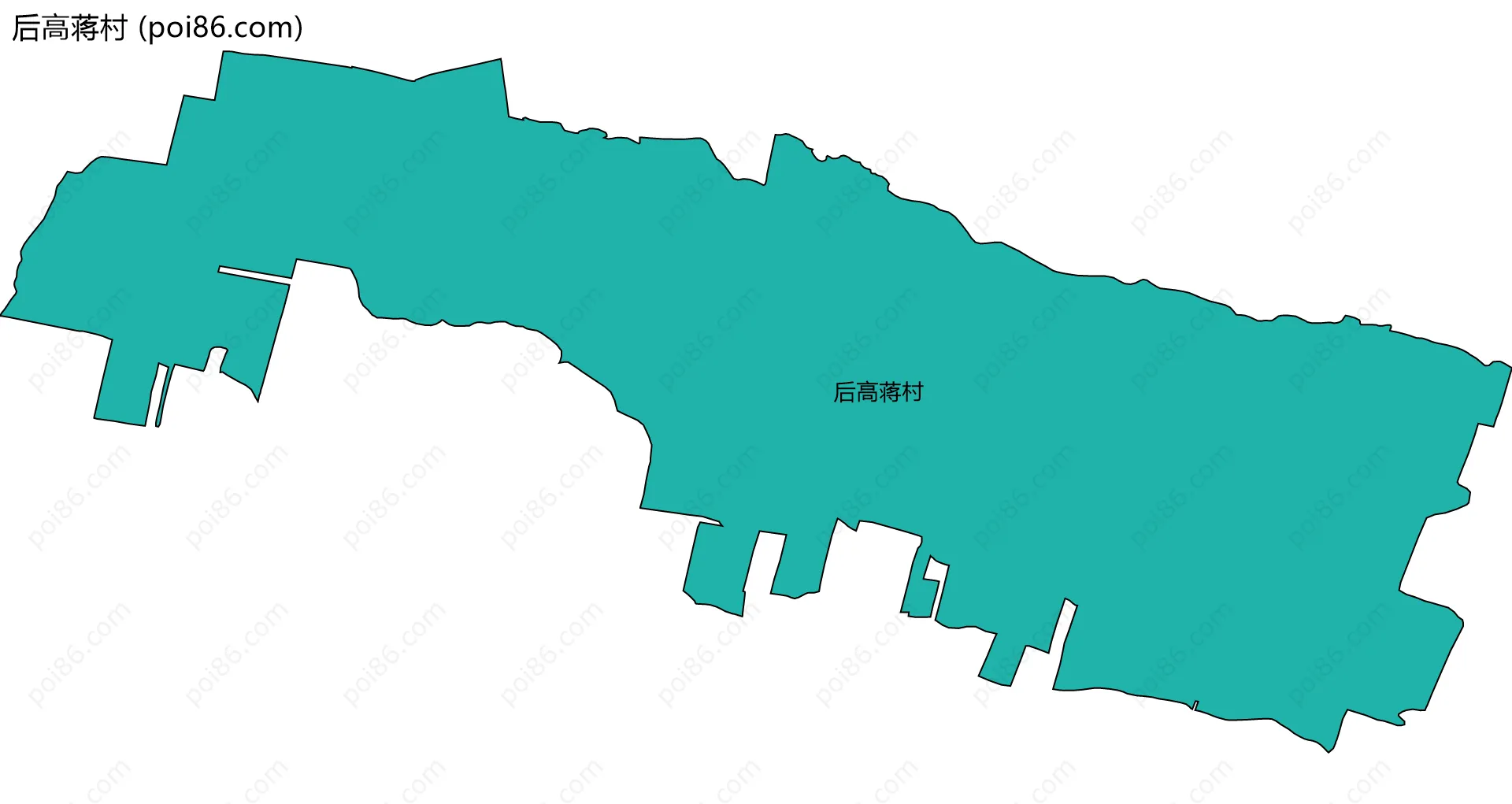 后高蒋村边界地图