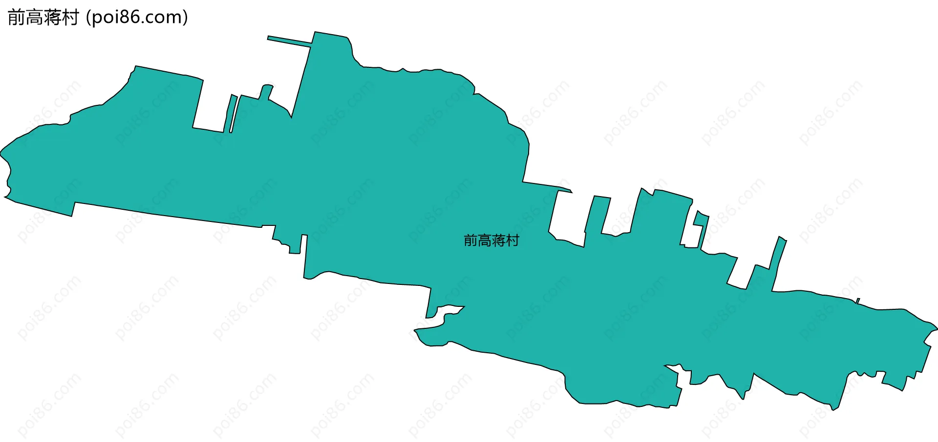 前高蒋村边界地图