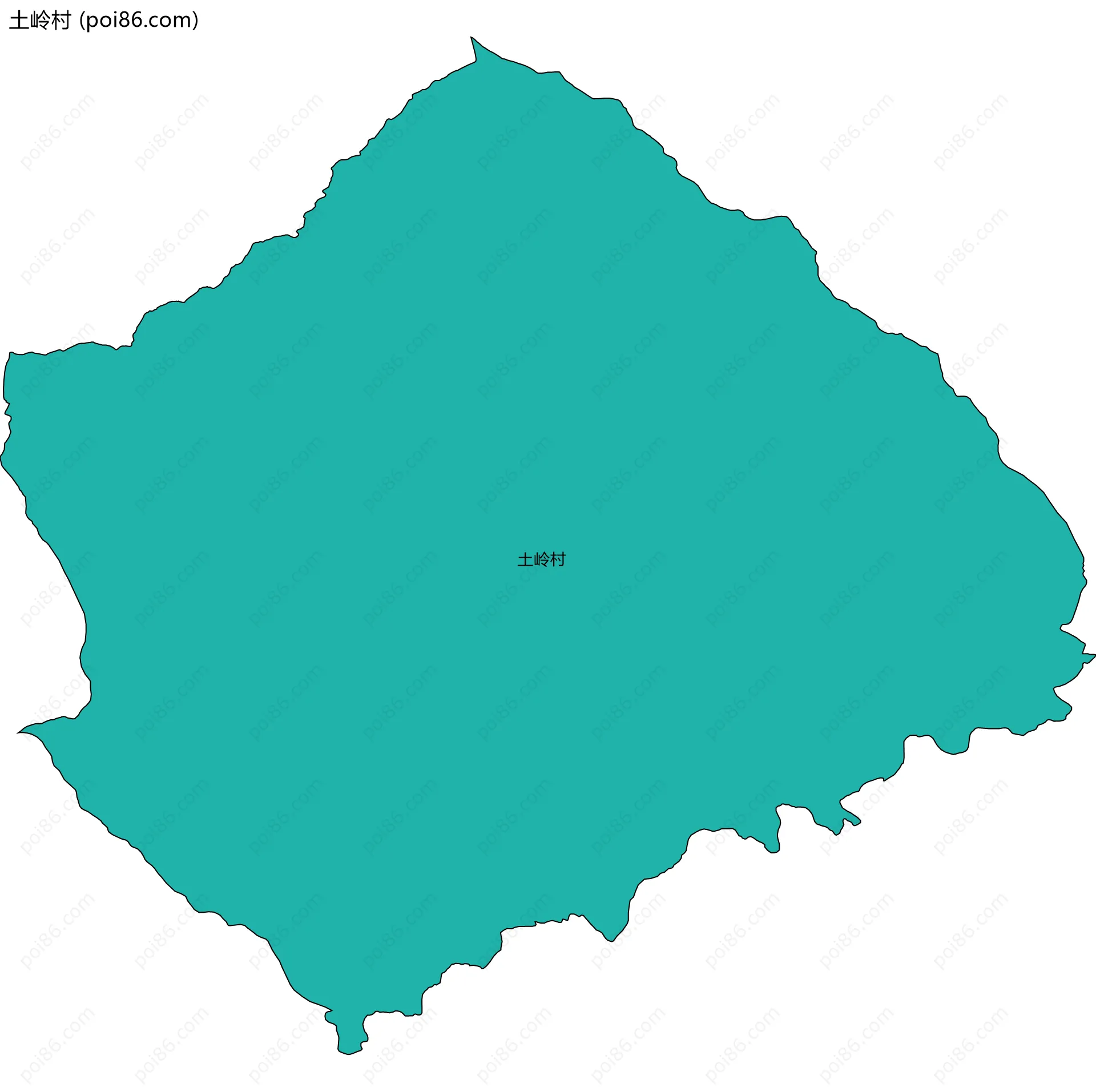 土岭村边界地图