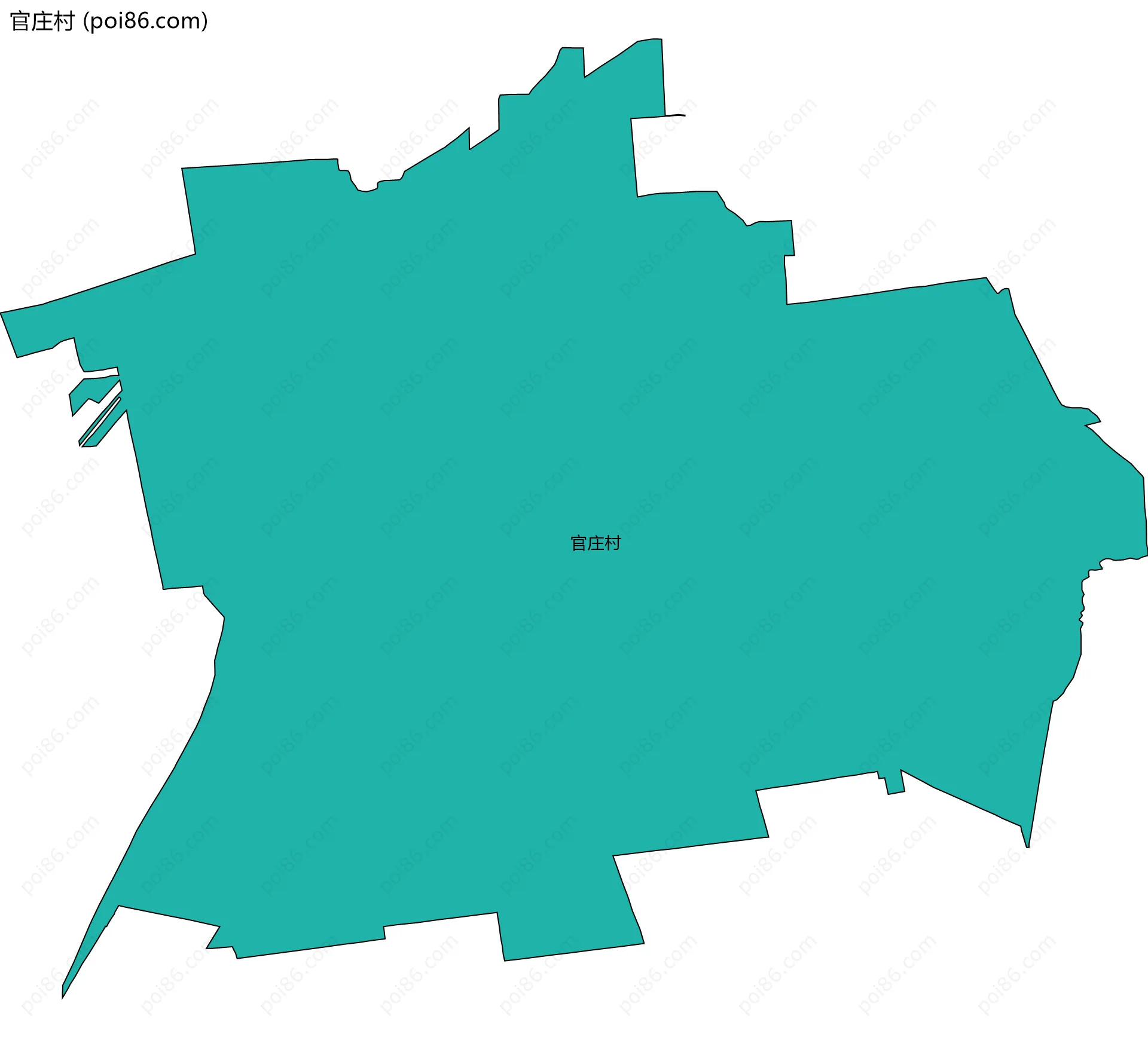 官庄村边界地图