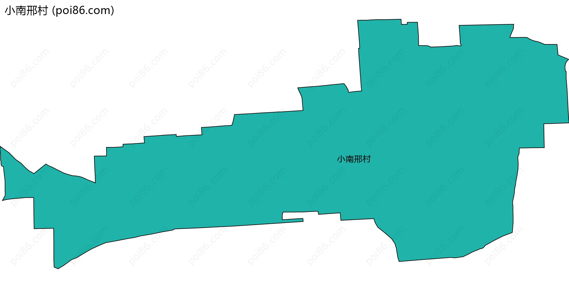 小南邢村边界地图