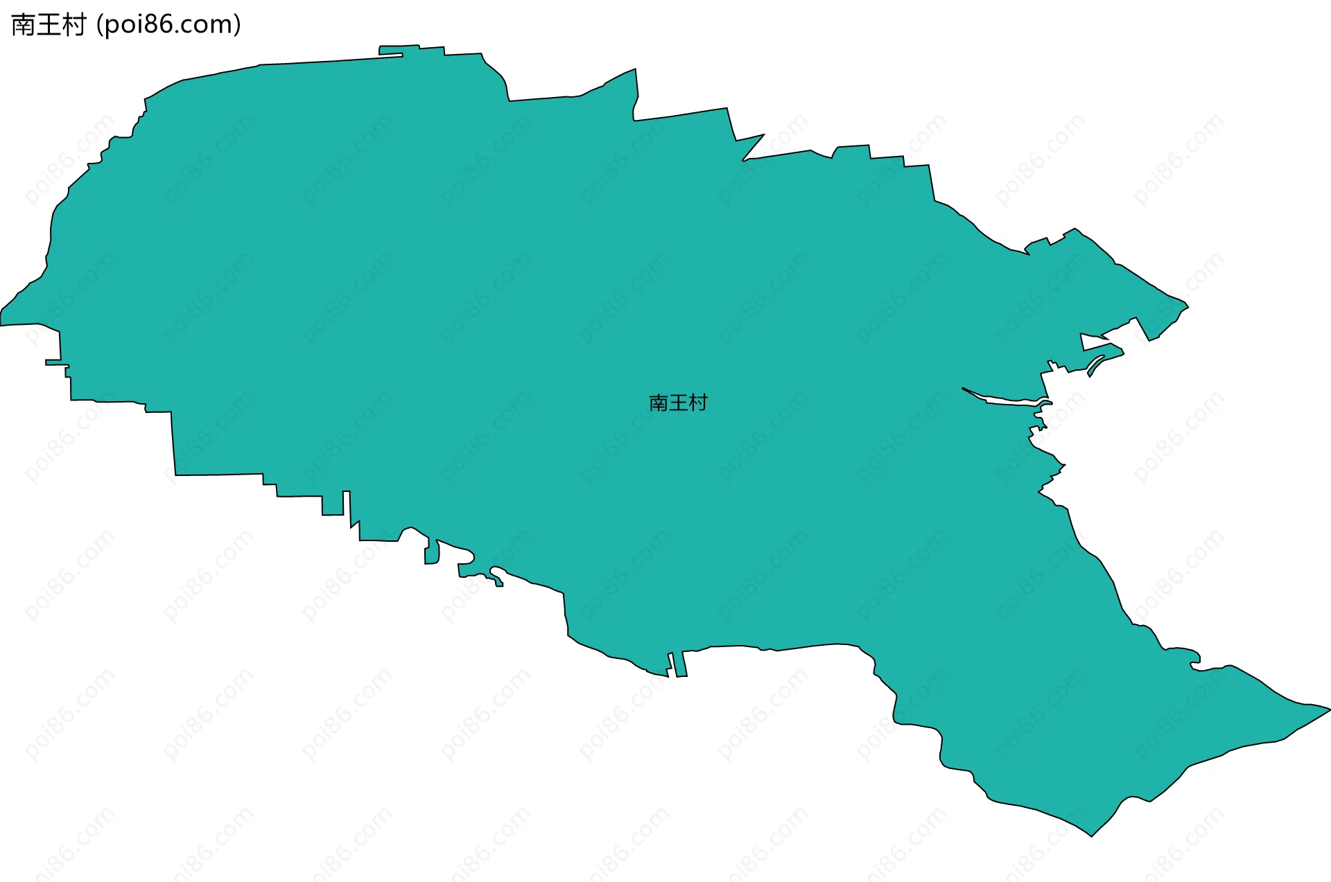 南王村边界地图