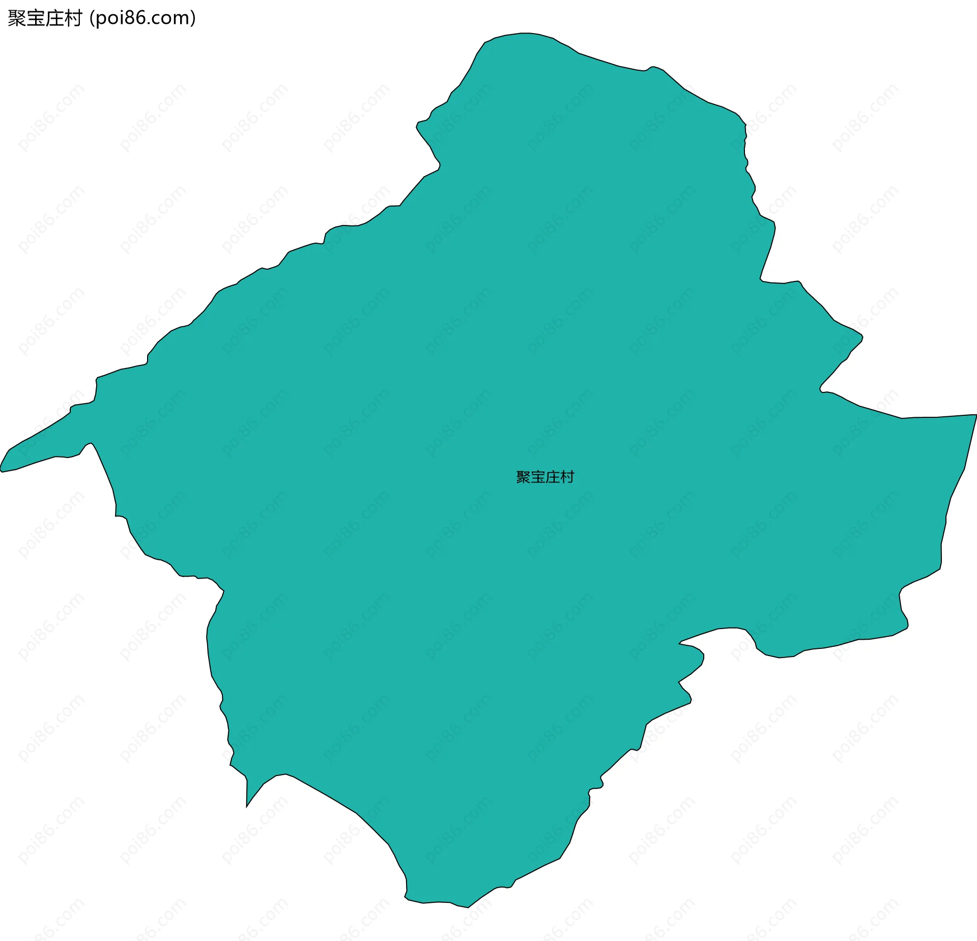 聚宝庄村边界地图
