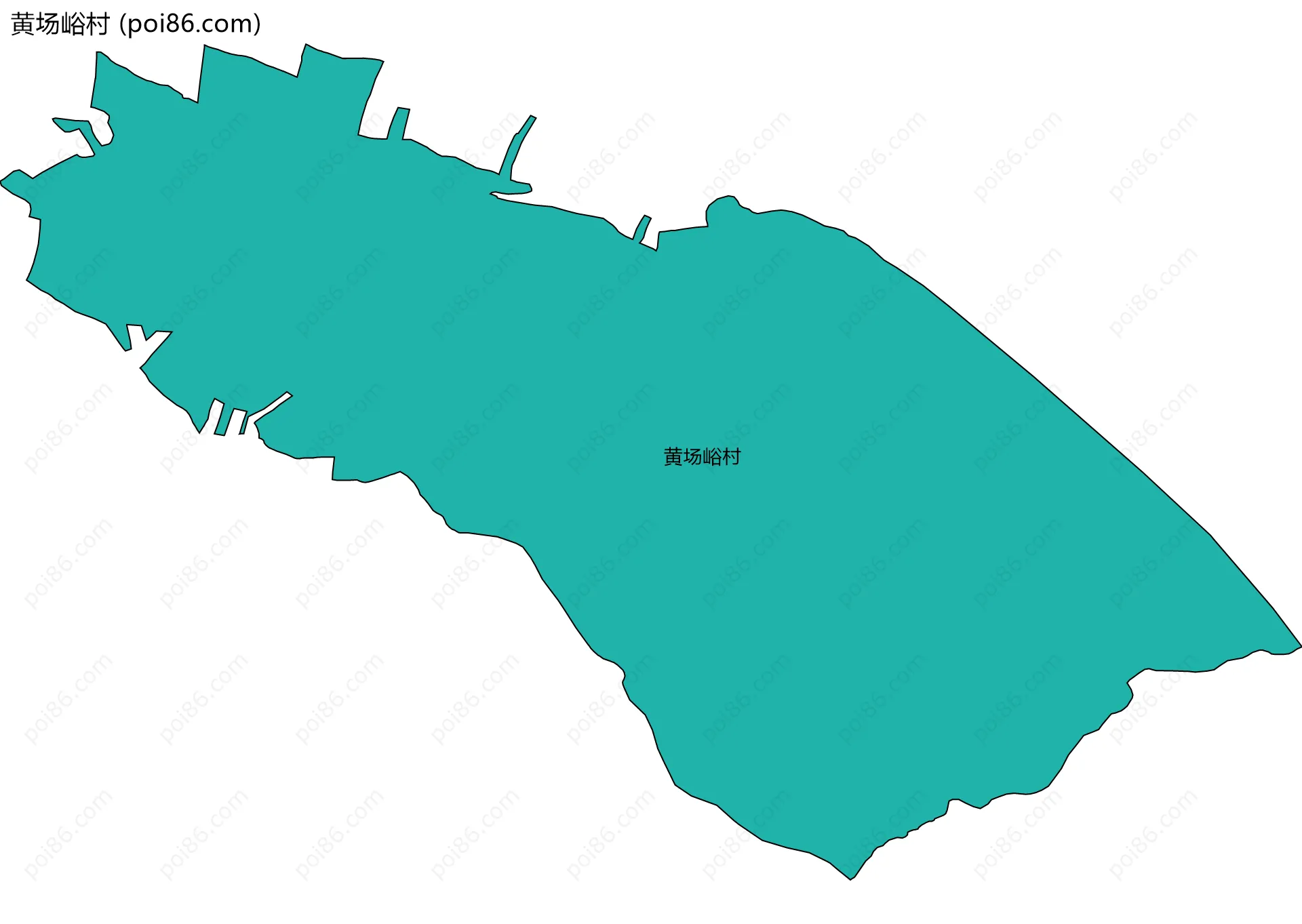 黄场峪村边界地图