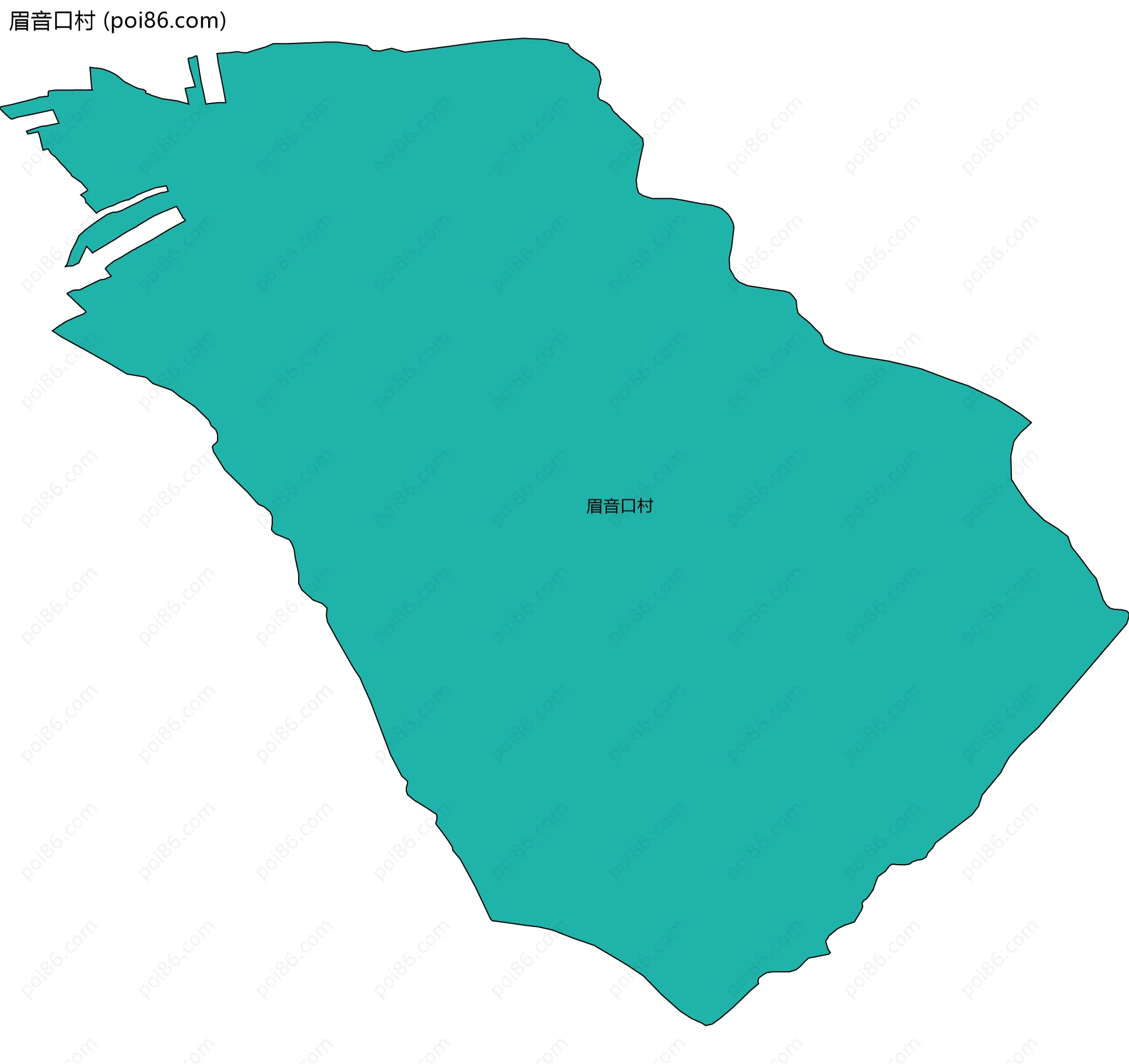 眉音口村边界地图