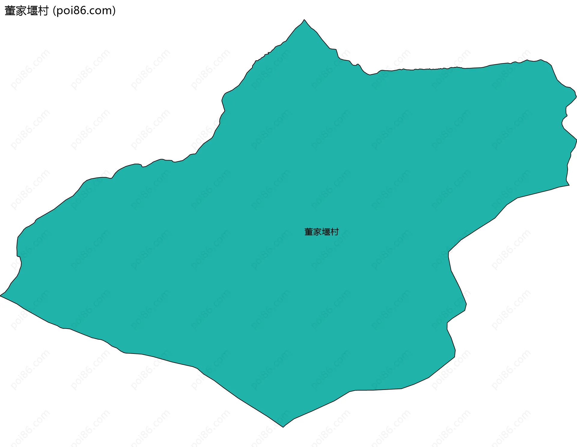 董家堰村边界地图