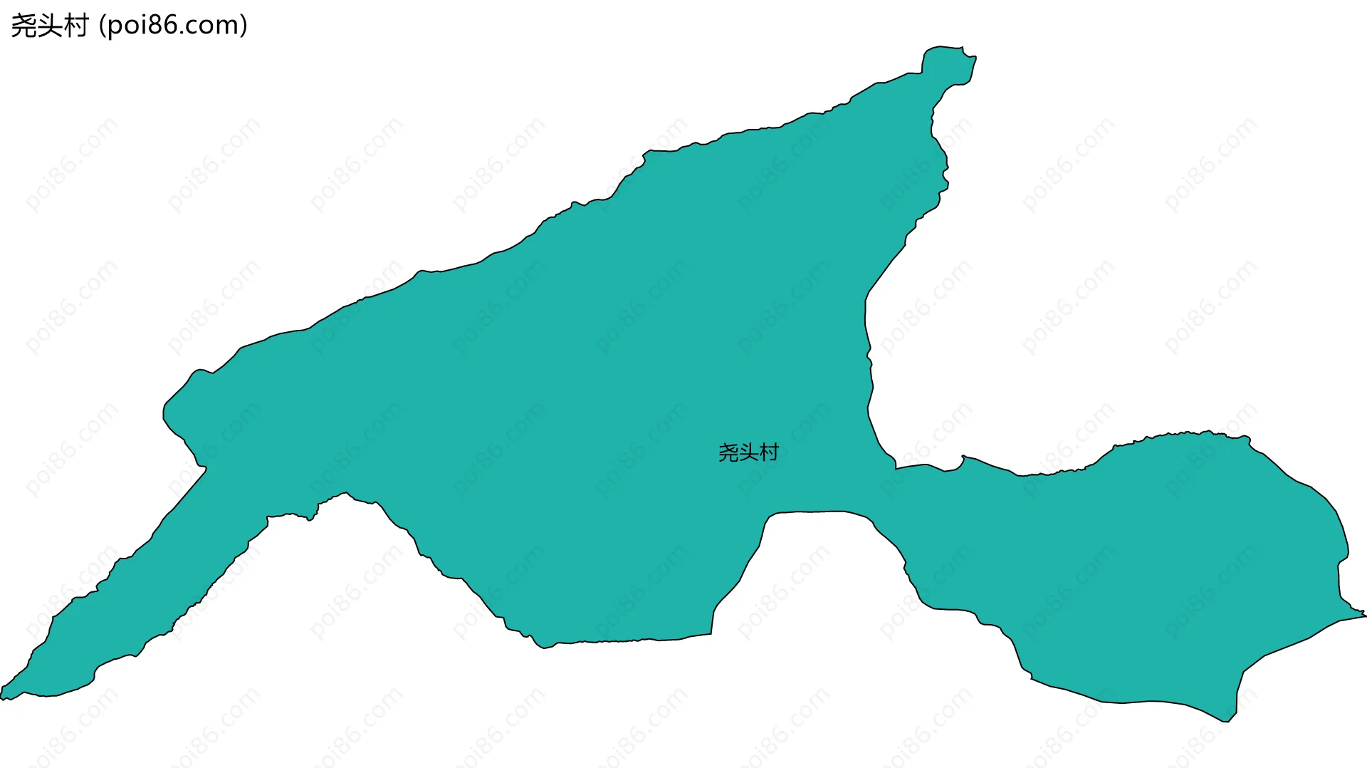 尧头村边界地图