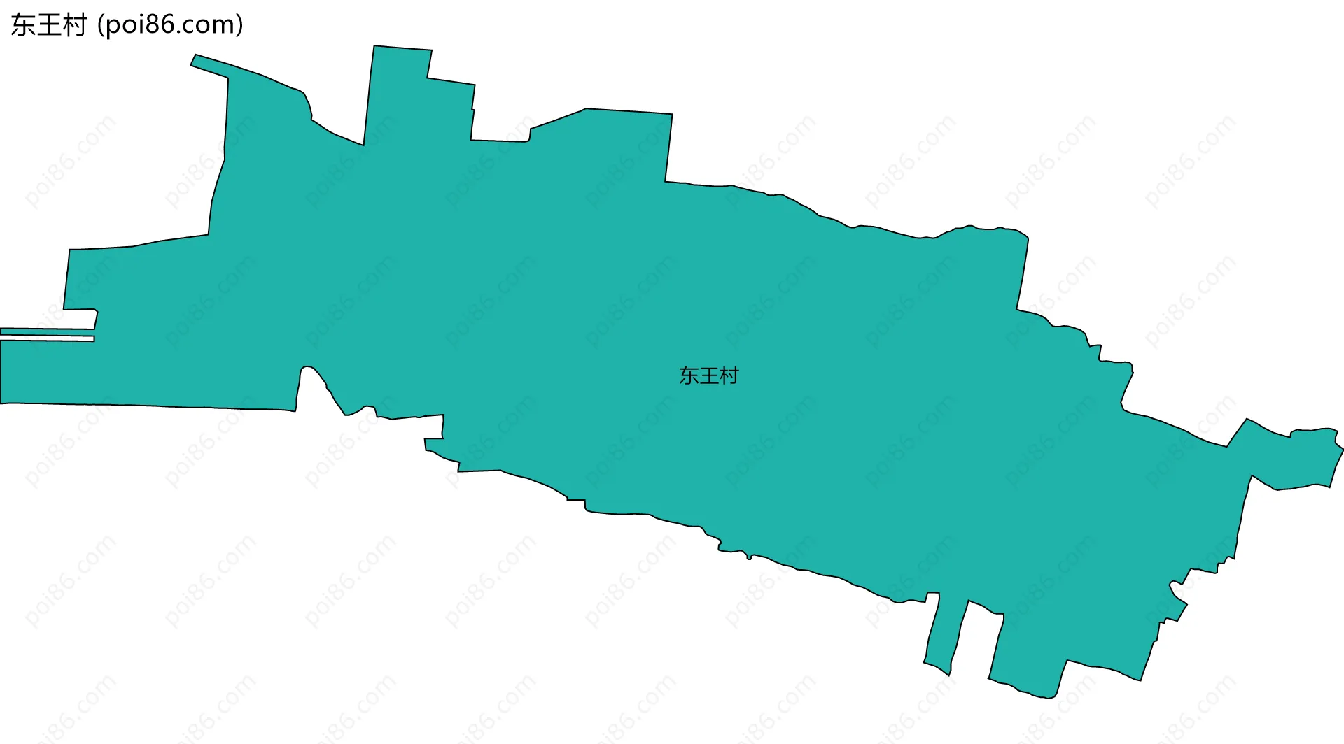 东王村边界地图