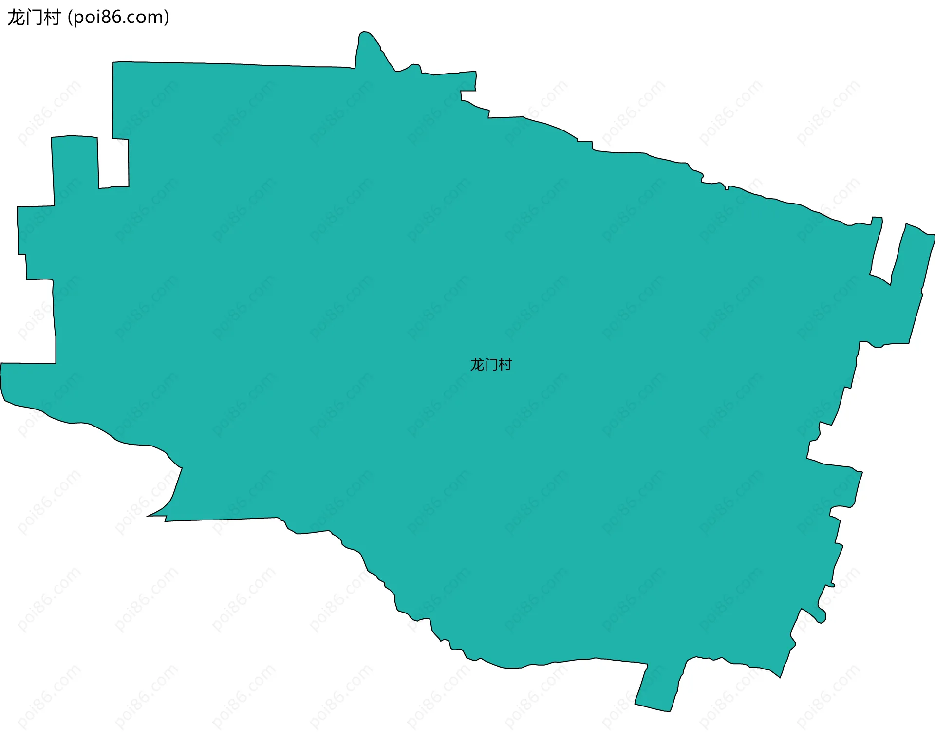 龙门村边界地图
