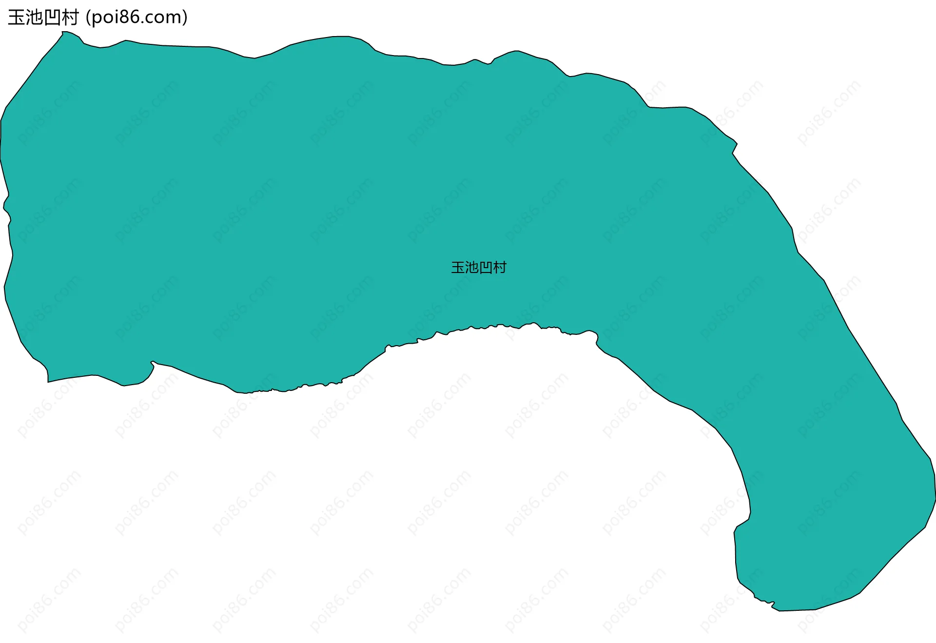 玉池凹村边界地图