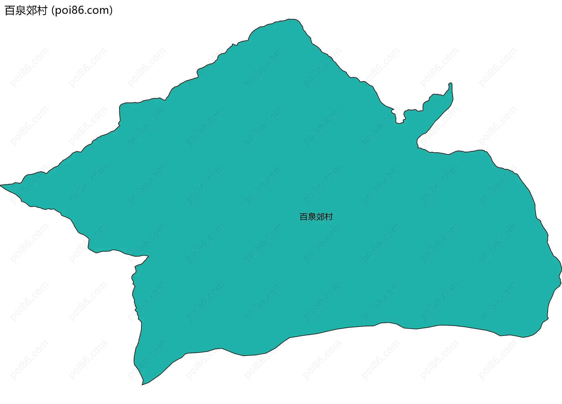 百泉郊村边界地图