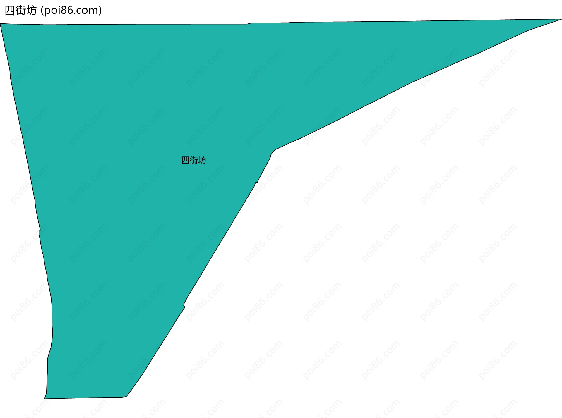 四街坊边界地图