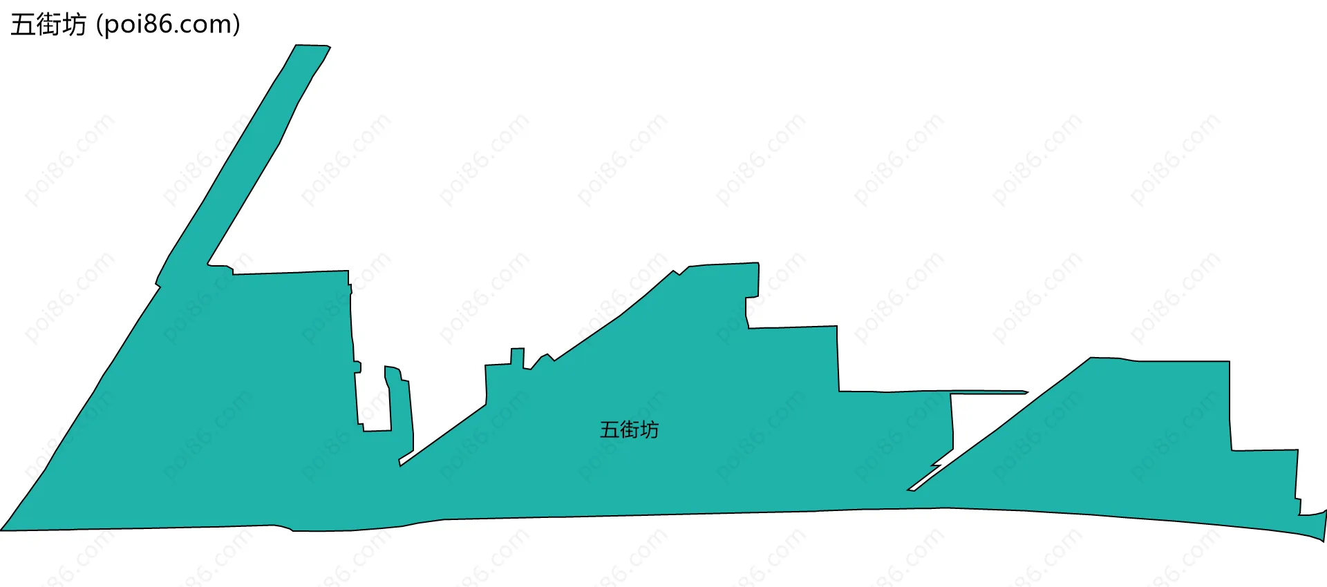 五街坊边界地图