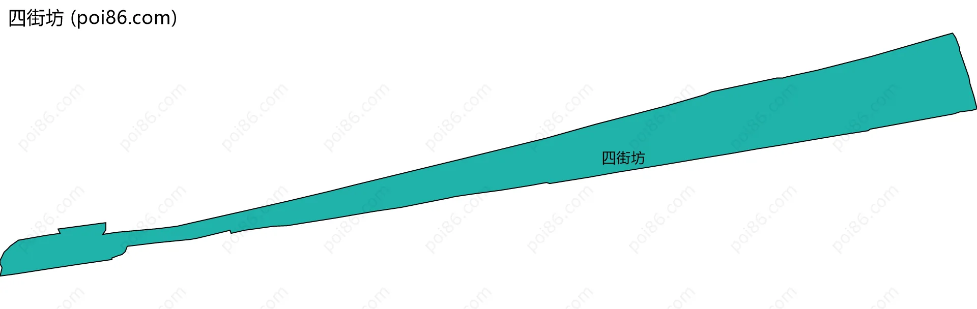 四街坊边界地图