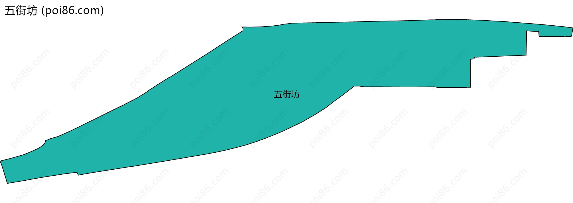 五街坊边界地图