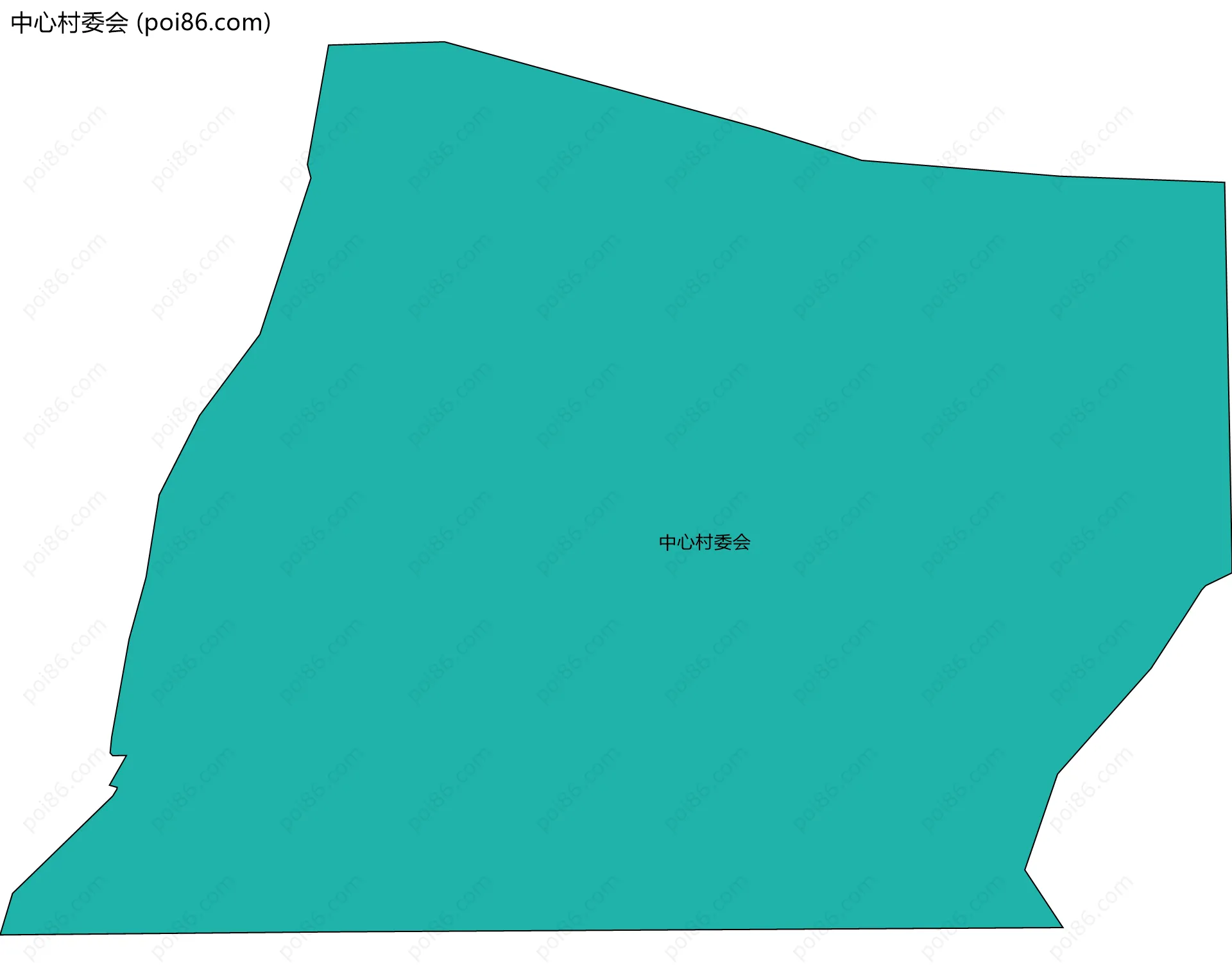 中心村委会边界地图