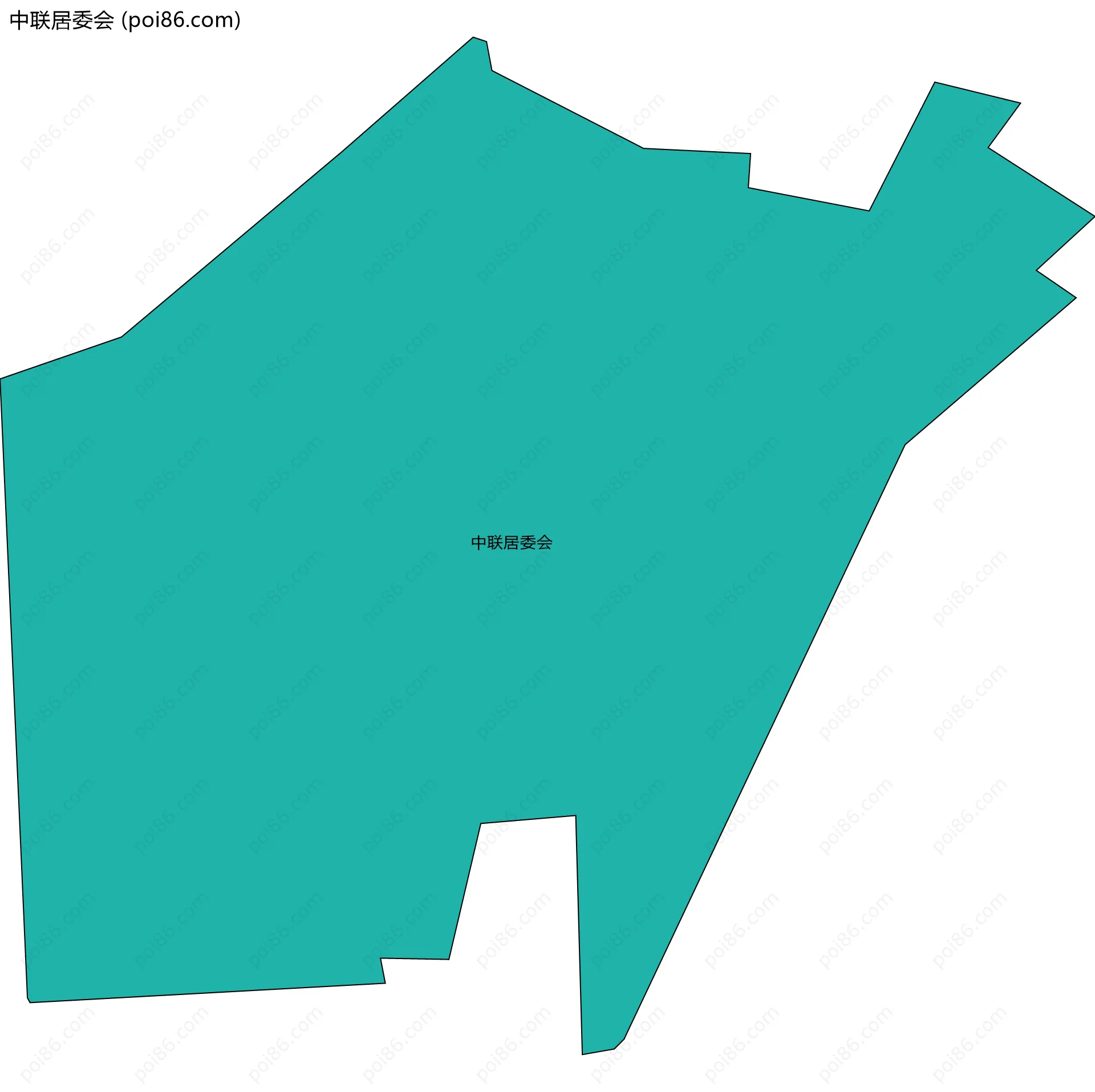 中联居委会边界地图