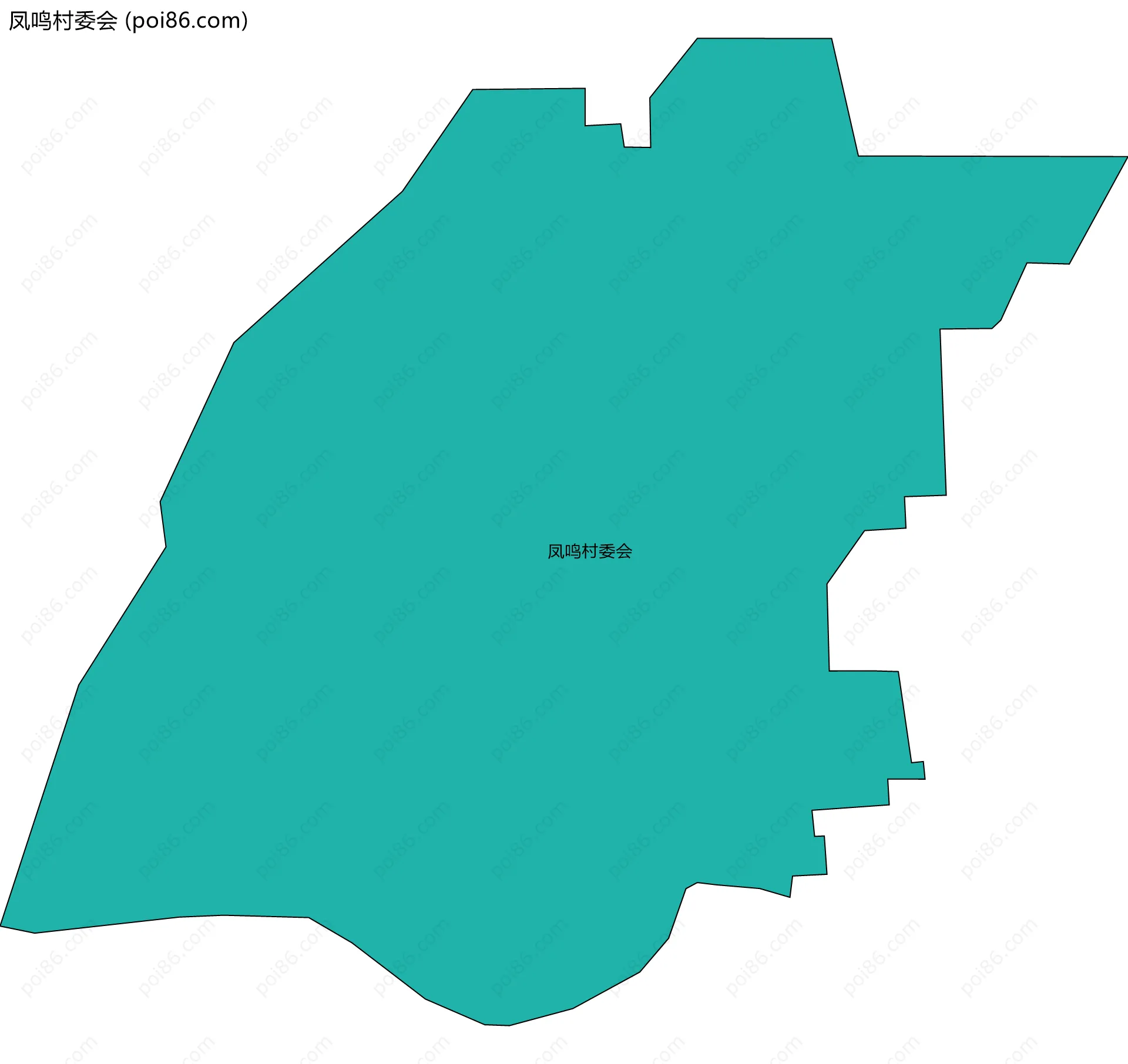 凤鸣村委会边界地图