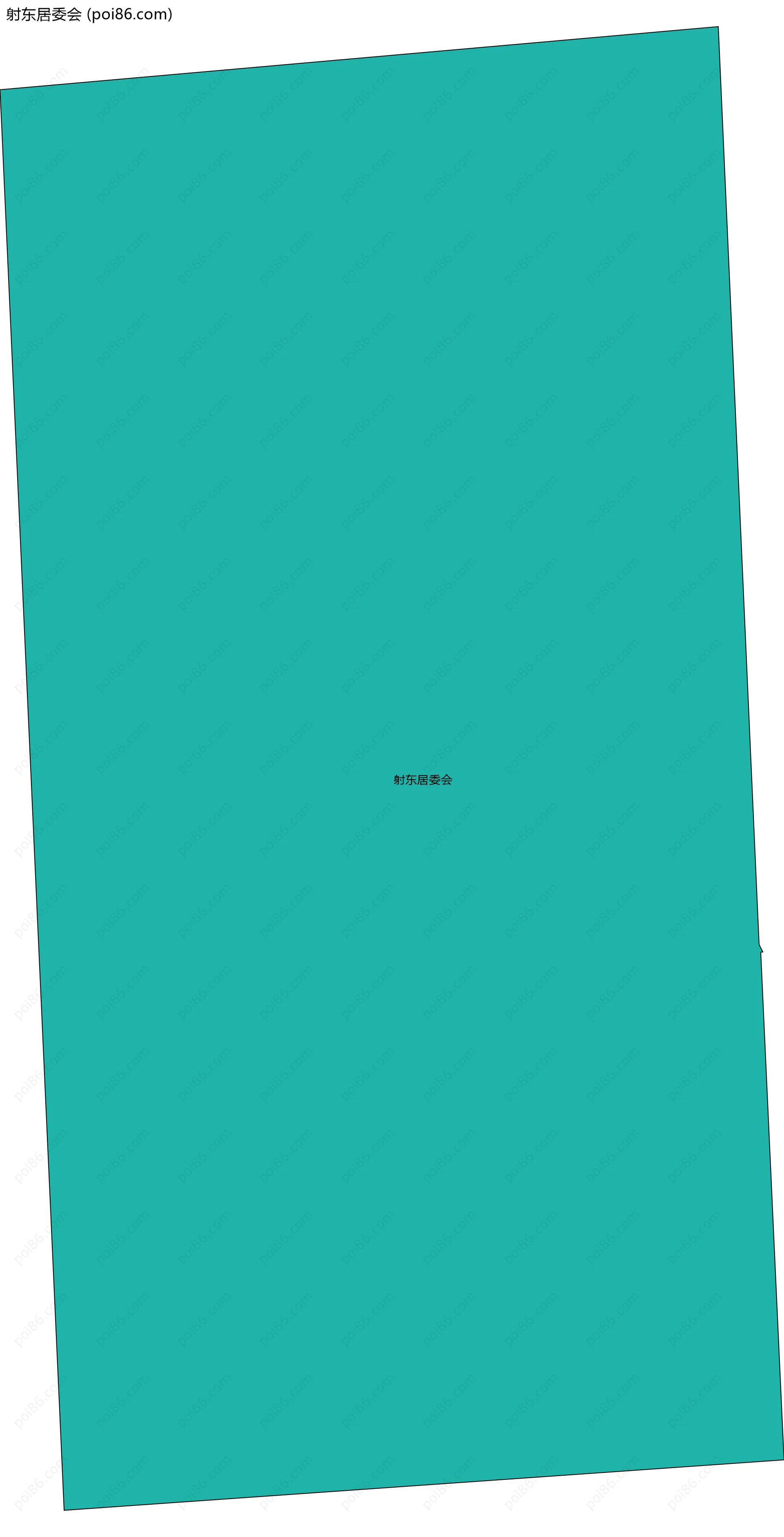 射东居委会边界地图