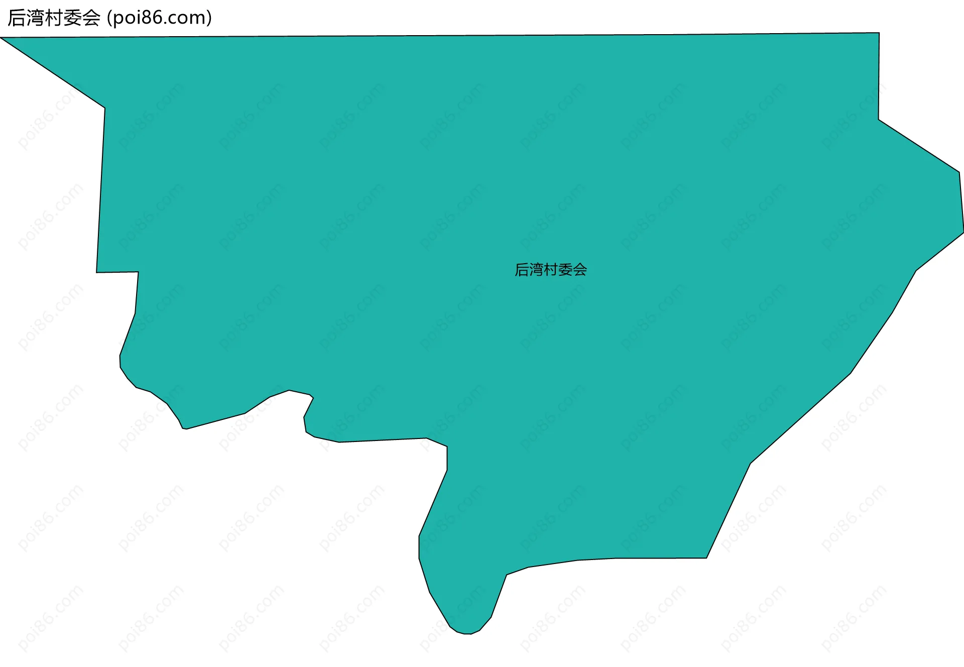 后湾村委会边界地图