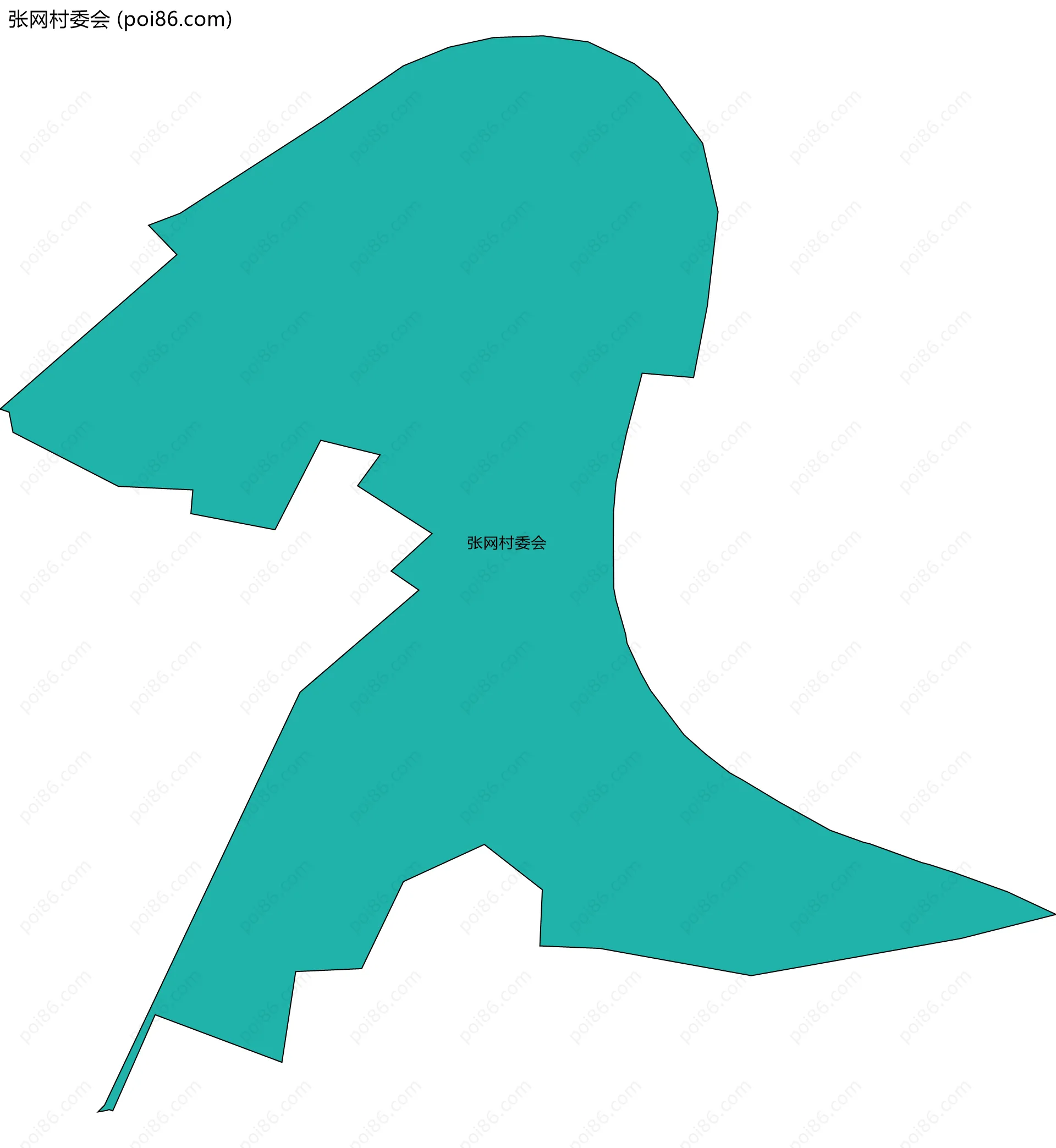 张网村委会边界地图