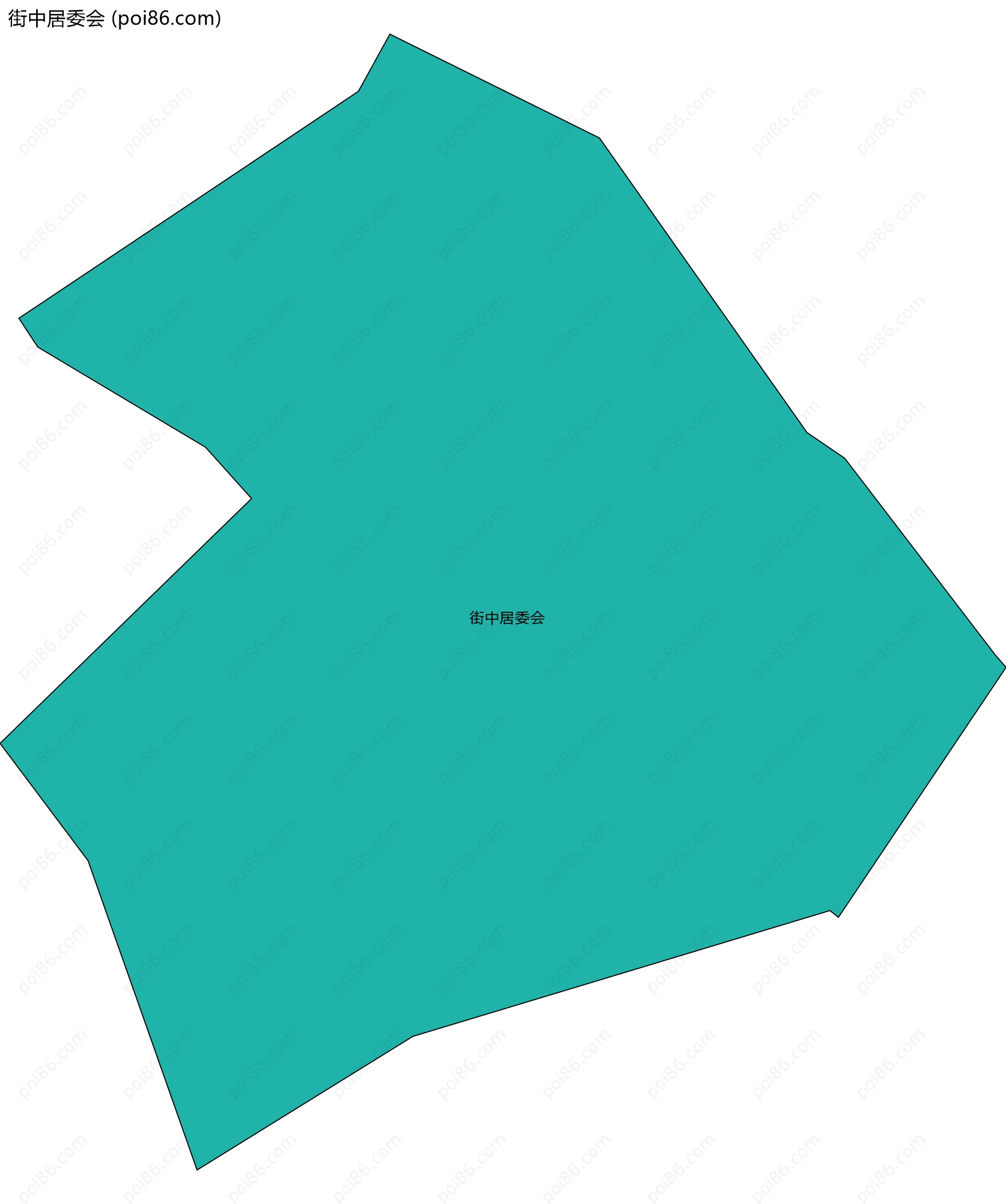 街中居委会边界地图