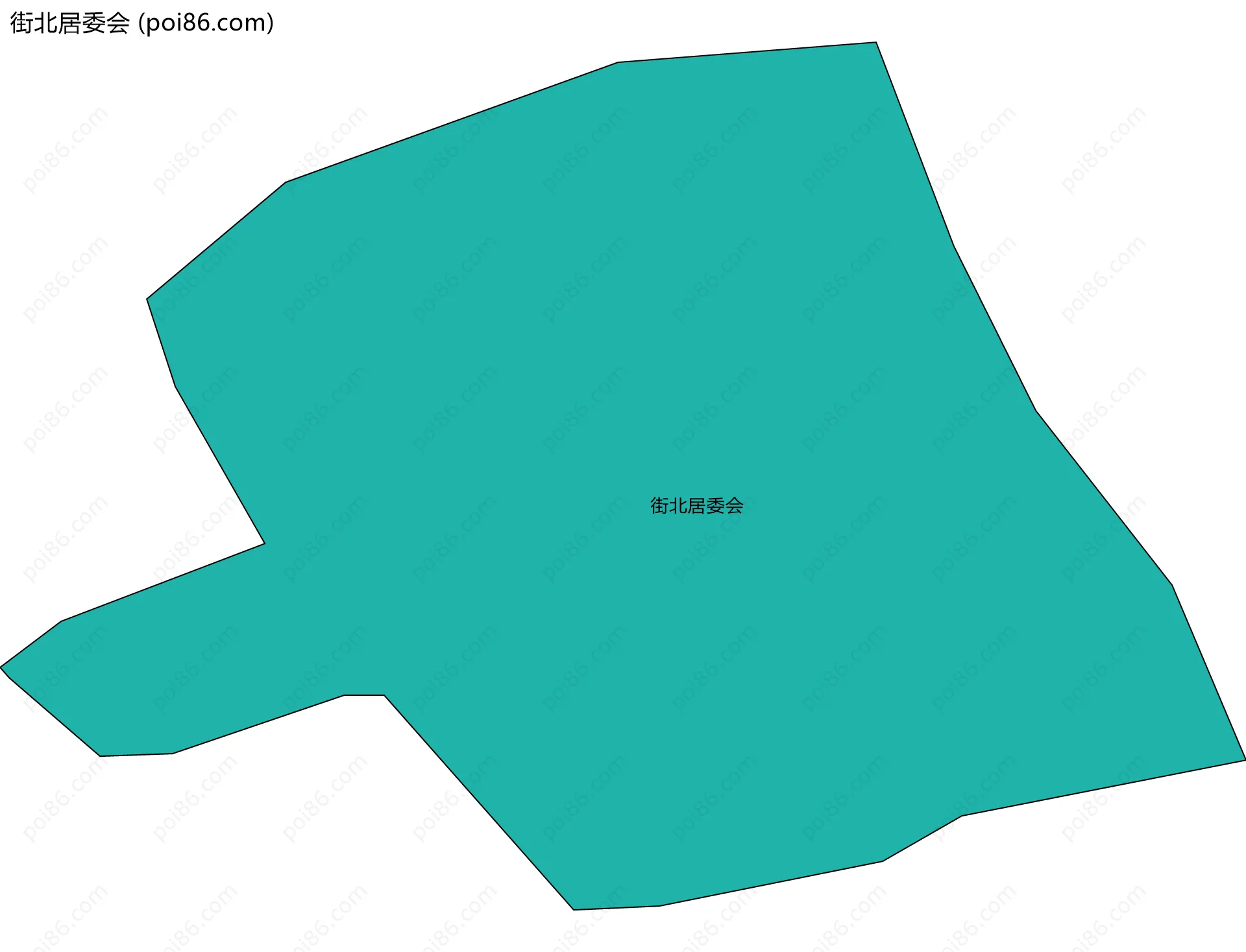街北居委会边界地图